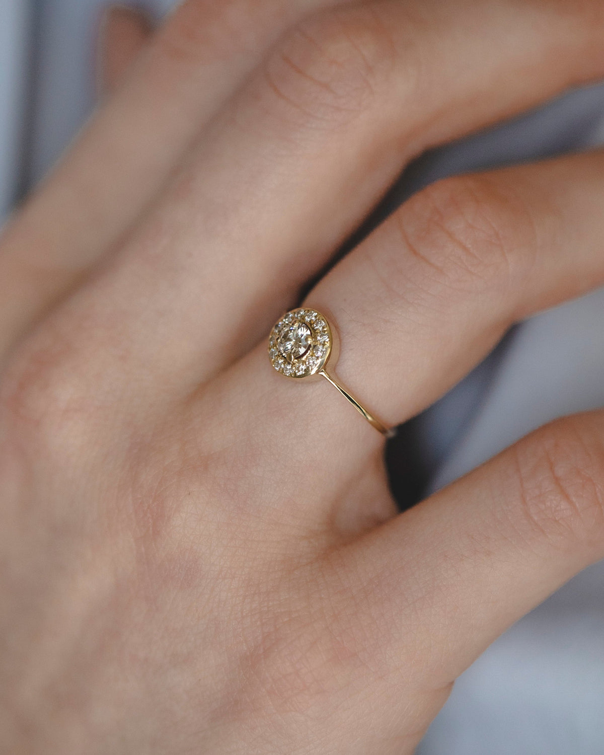 Bianca Gold Ring Diamonds