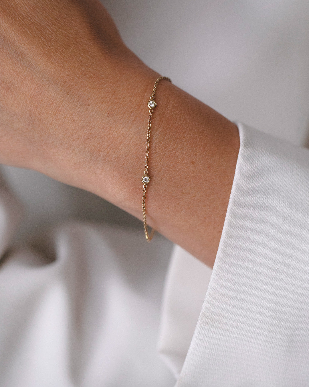 Alex Gold Bracelet White Diamonds