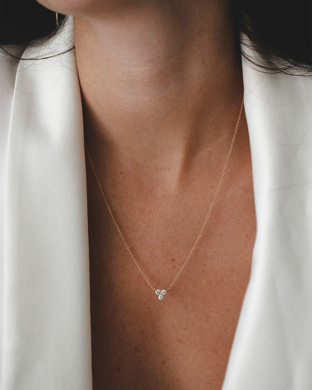 Grace Necklace White Diamonds