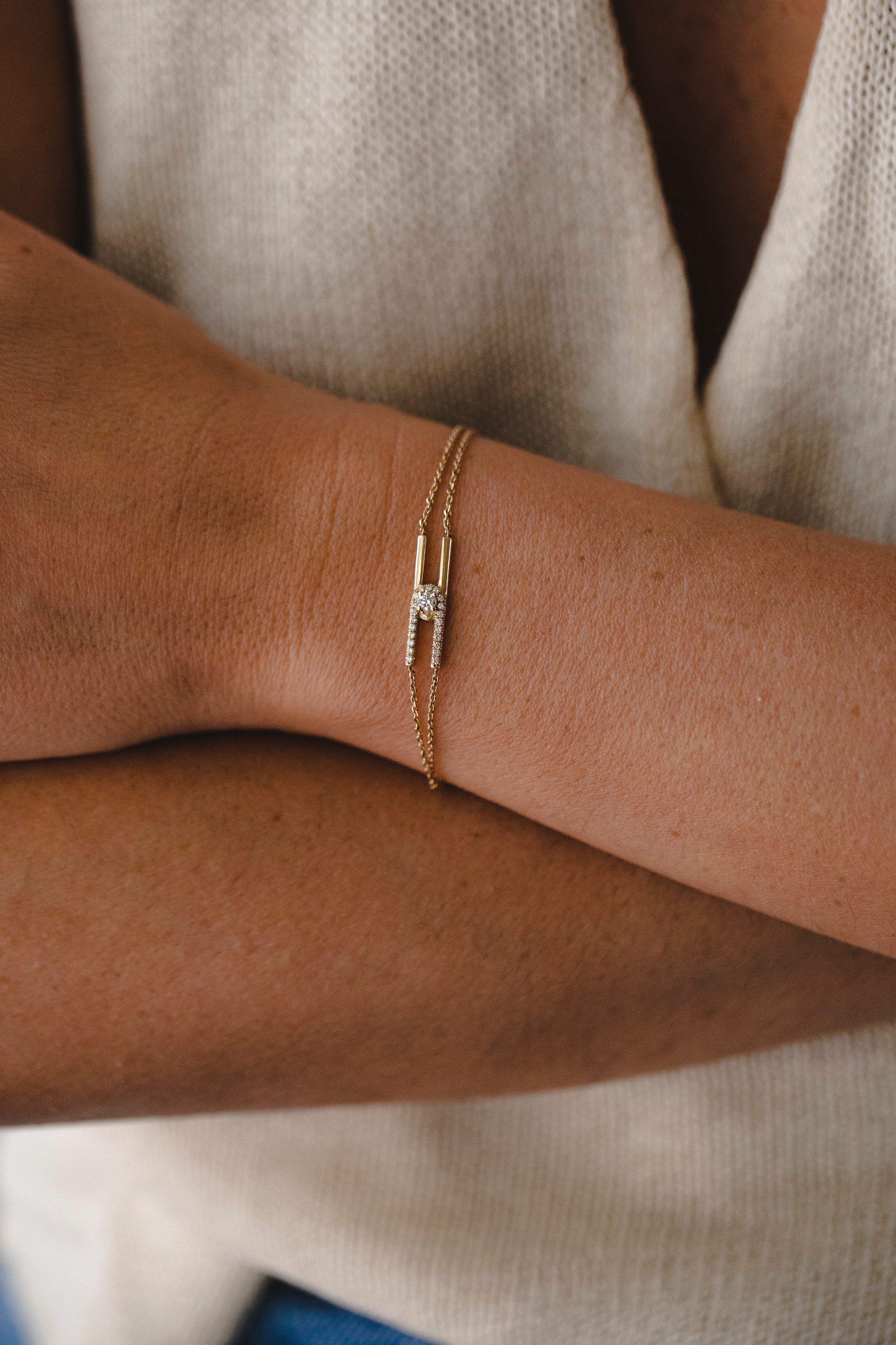 Bracelet 08 - White Diamonds