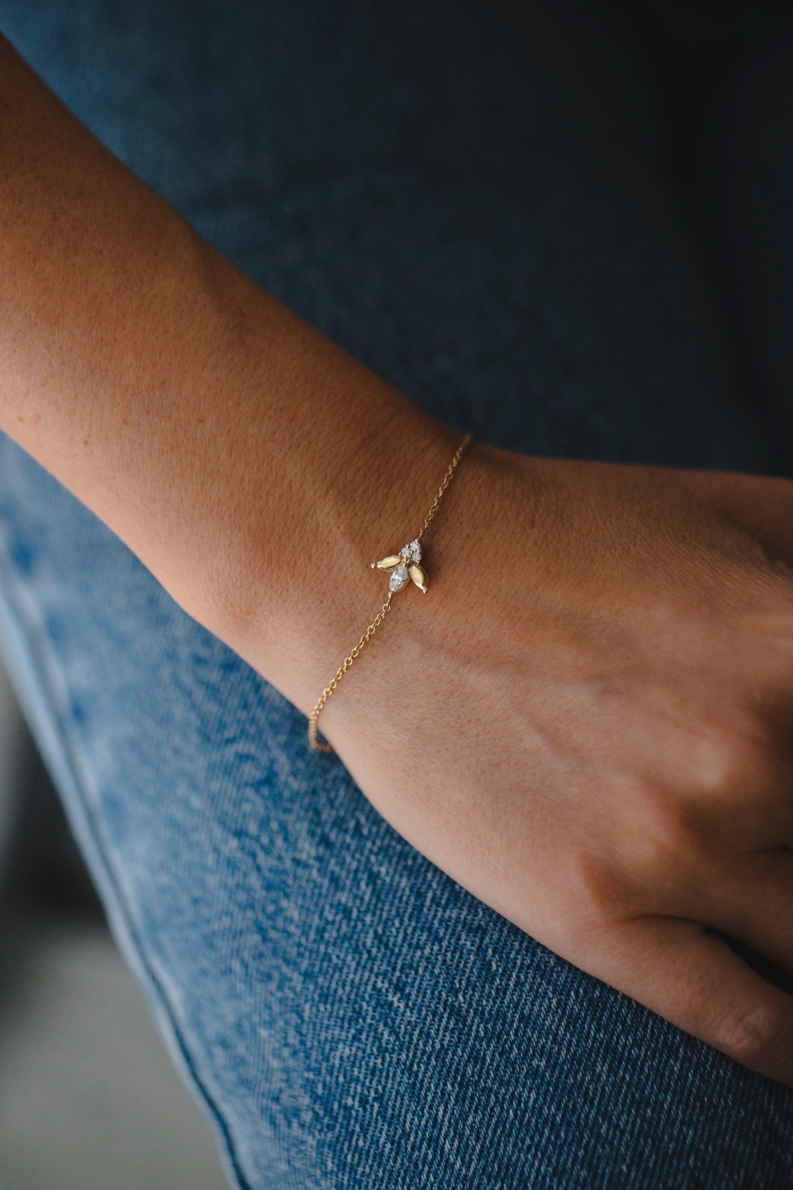 Jeanne poisson bracelet diamond