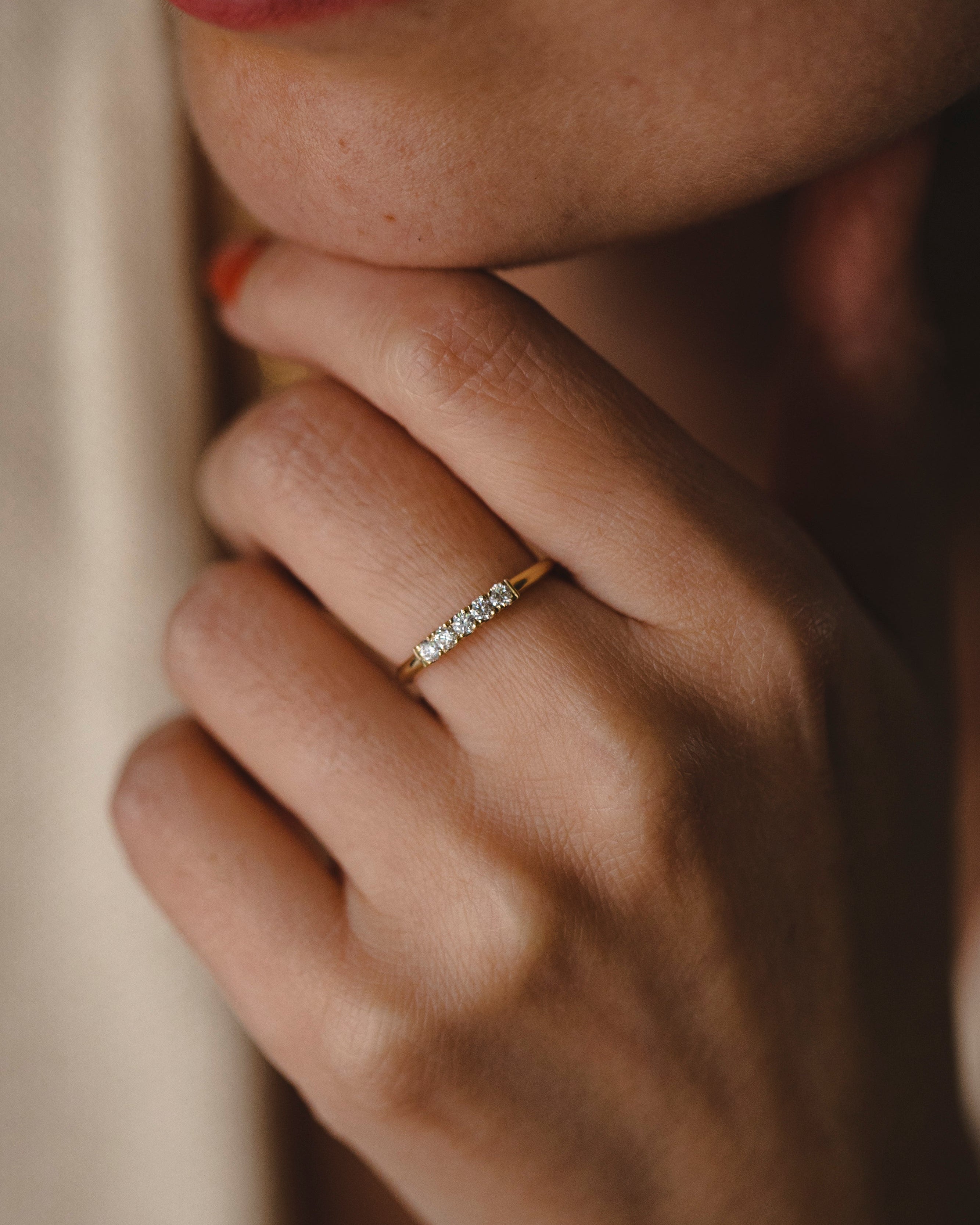 Candy Gold Ring White Diamonds