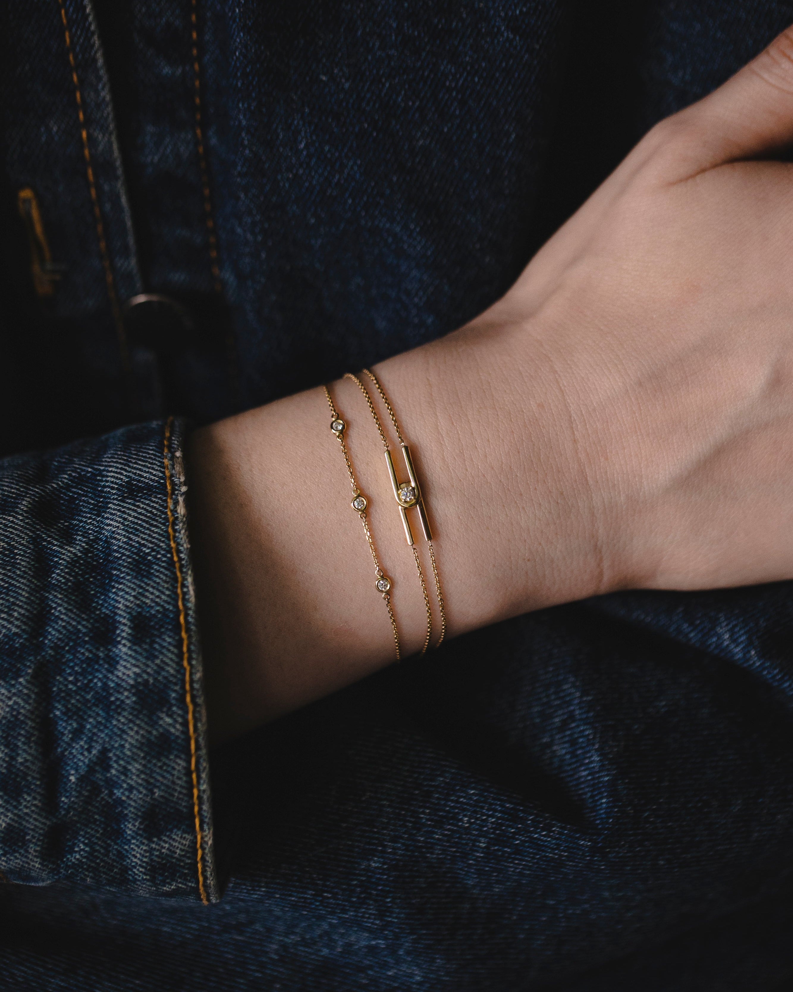 Alex Gold Bracelet White Diamonds