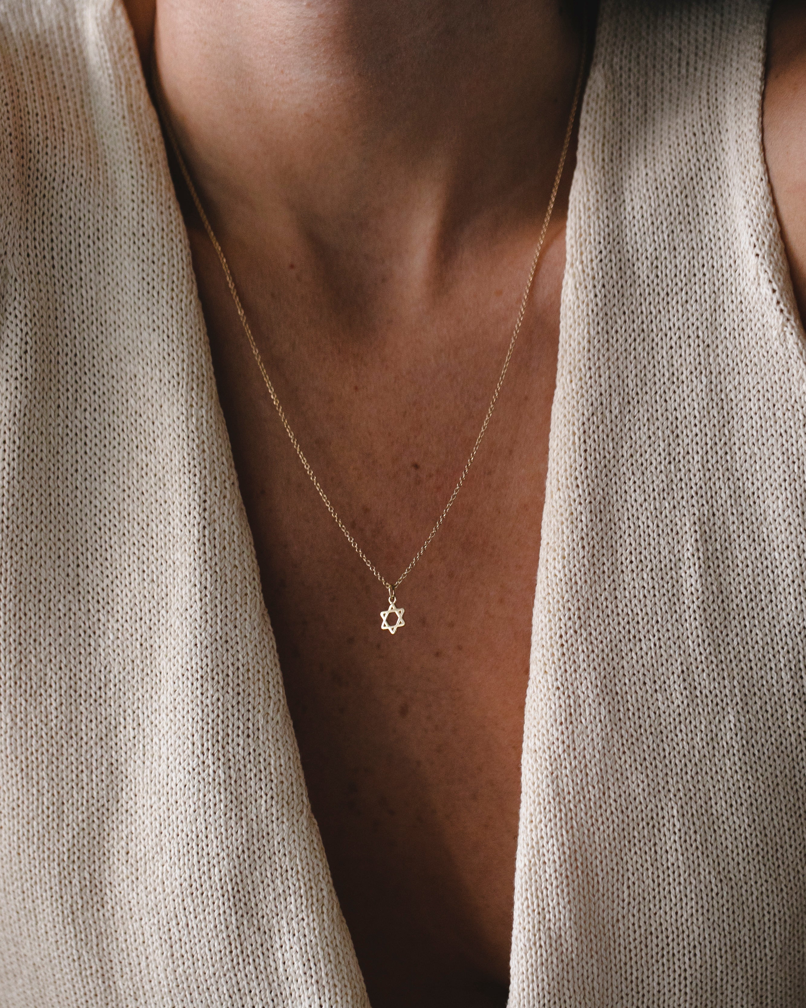 Nova Star Of David Gold Necklace