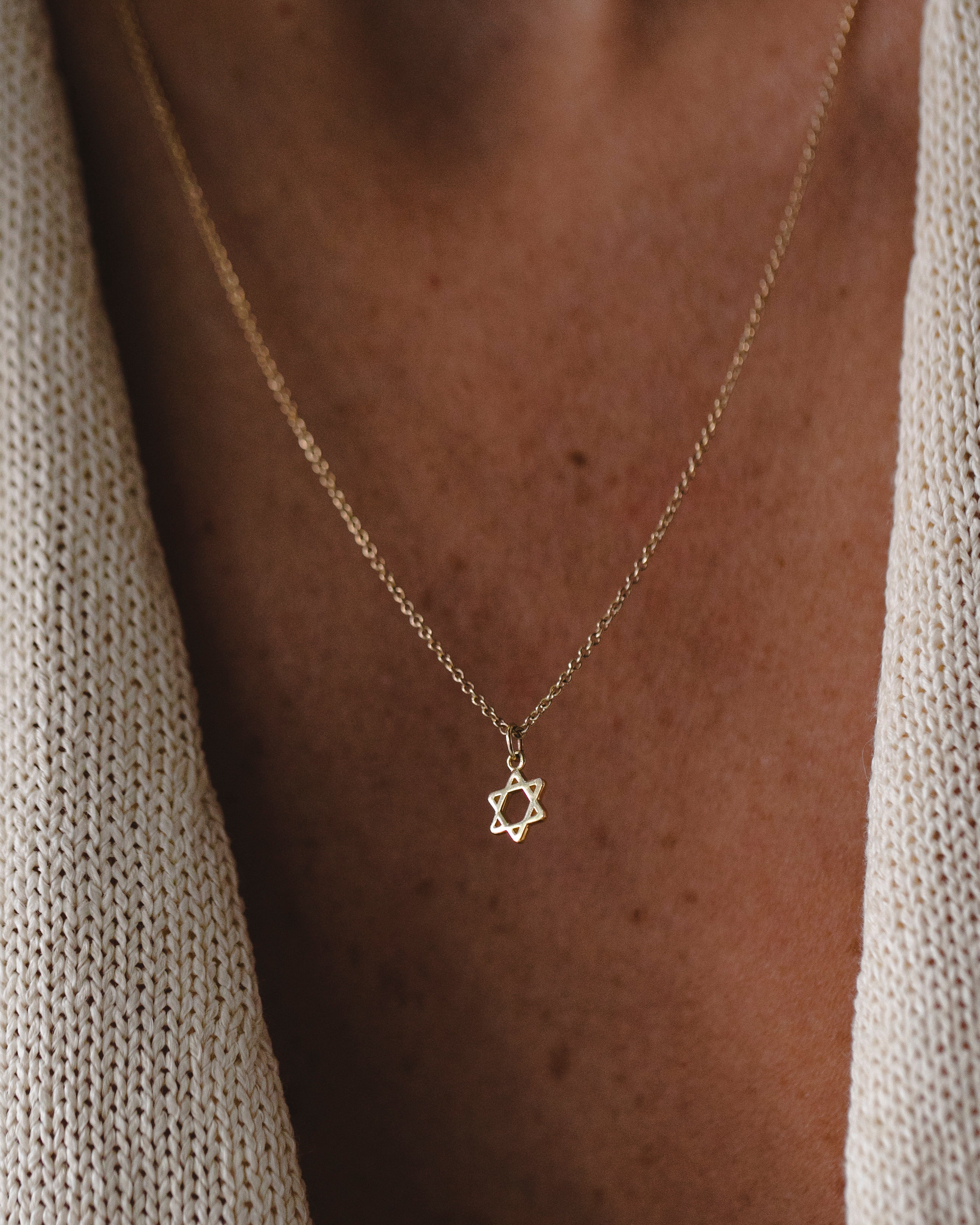 Nova Star Of David Gold Necklace