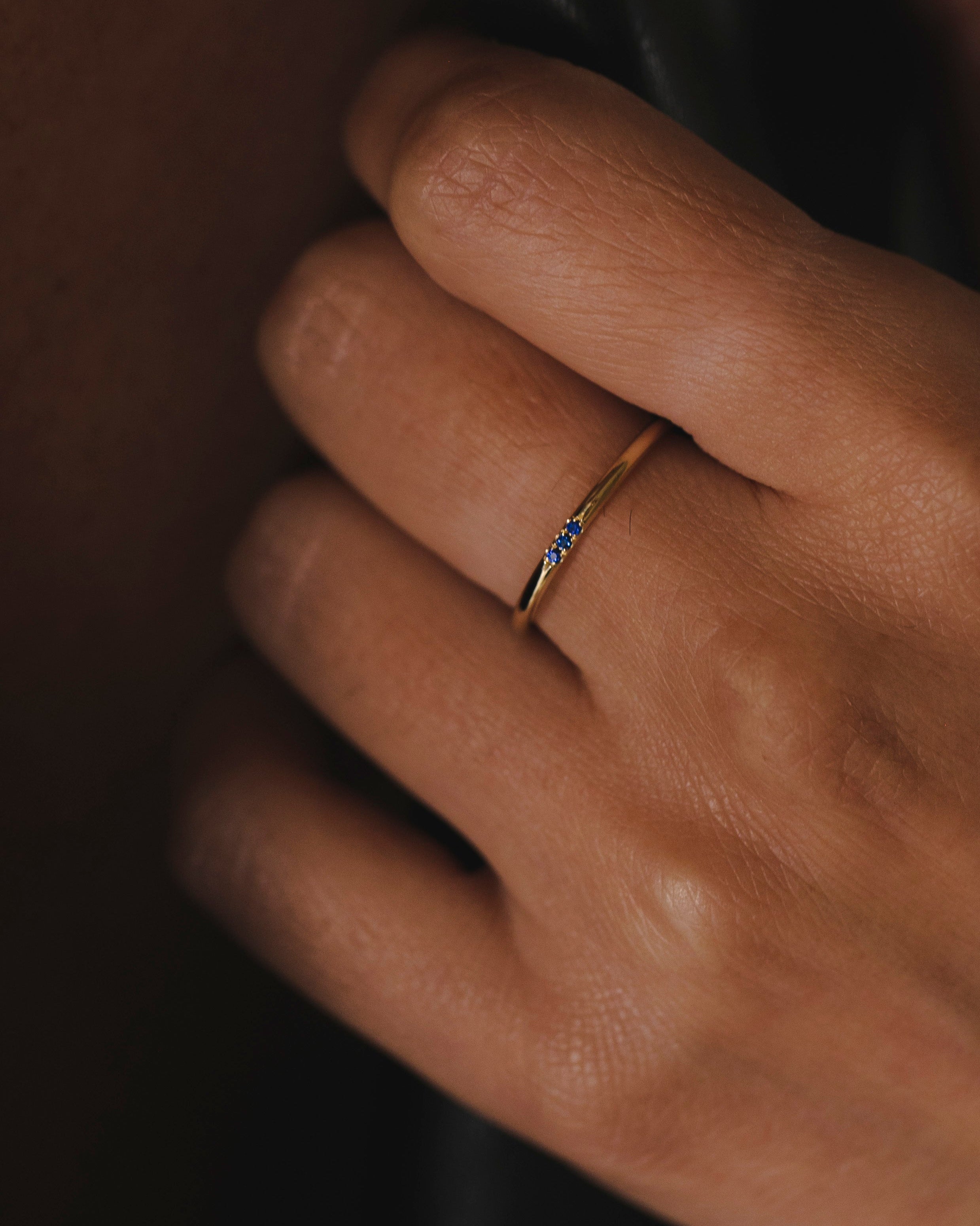 Kelly Ring With 3 sapphires