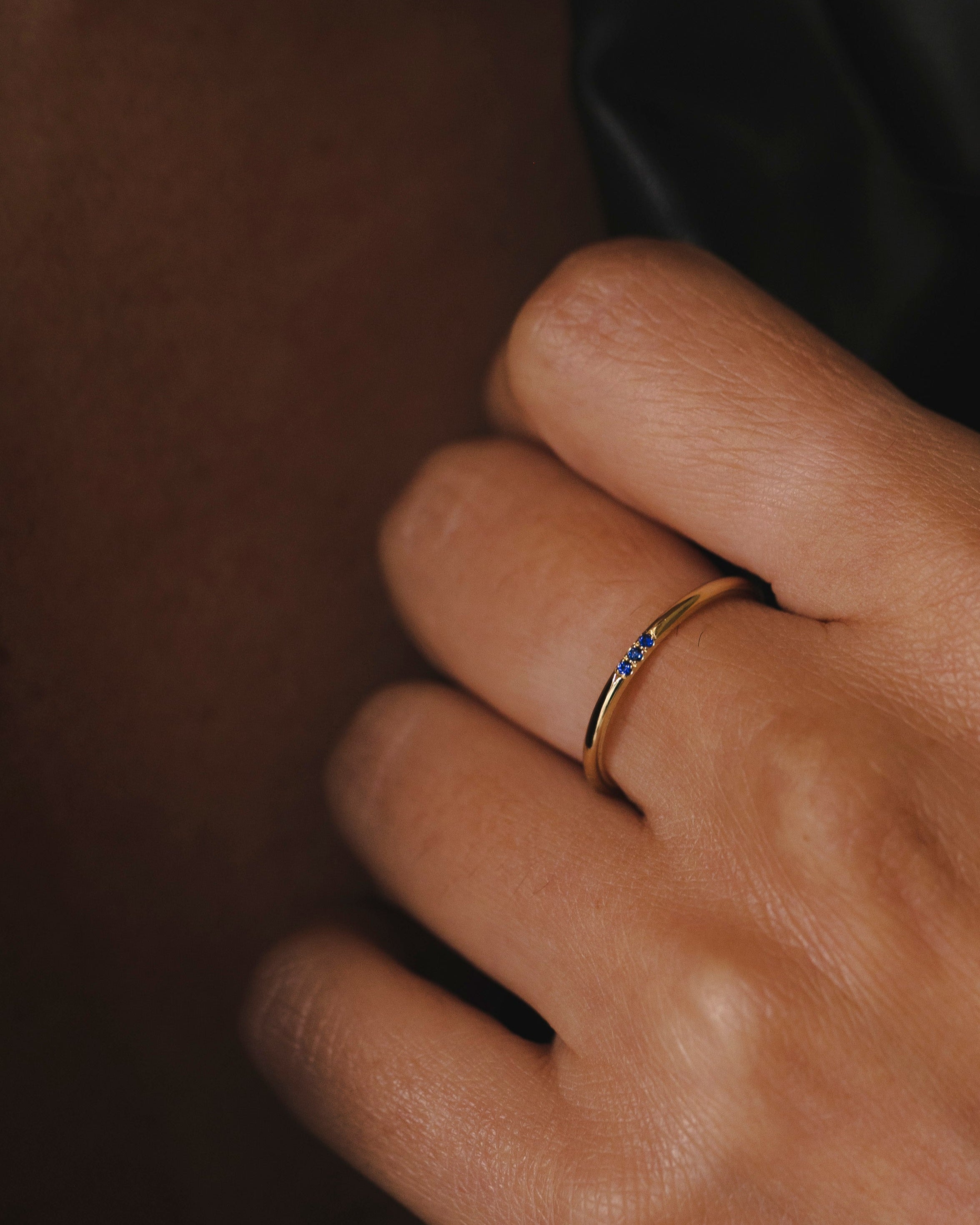 Kelly Ring With 3 sapphires