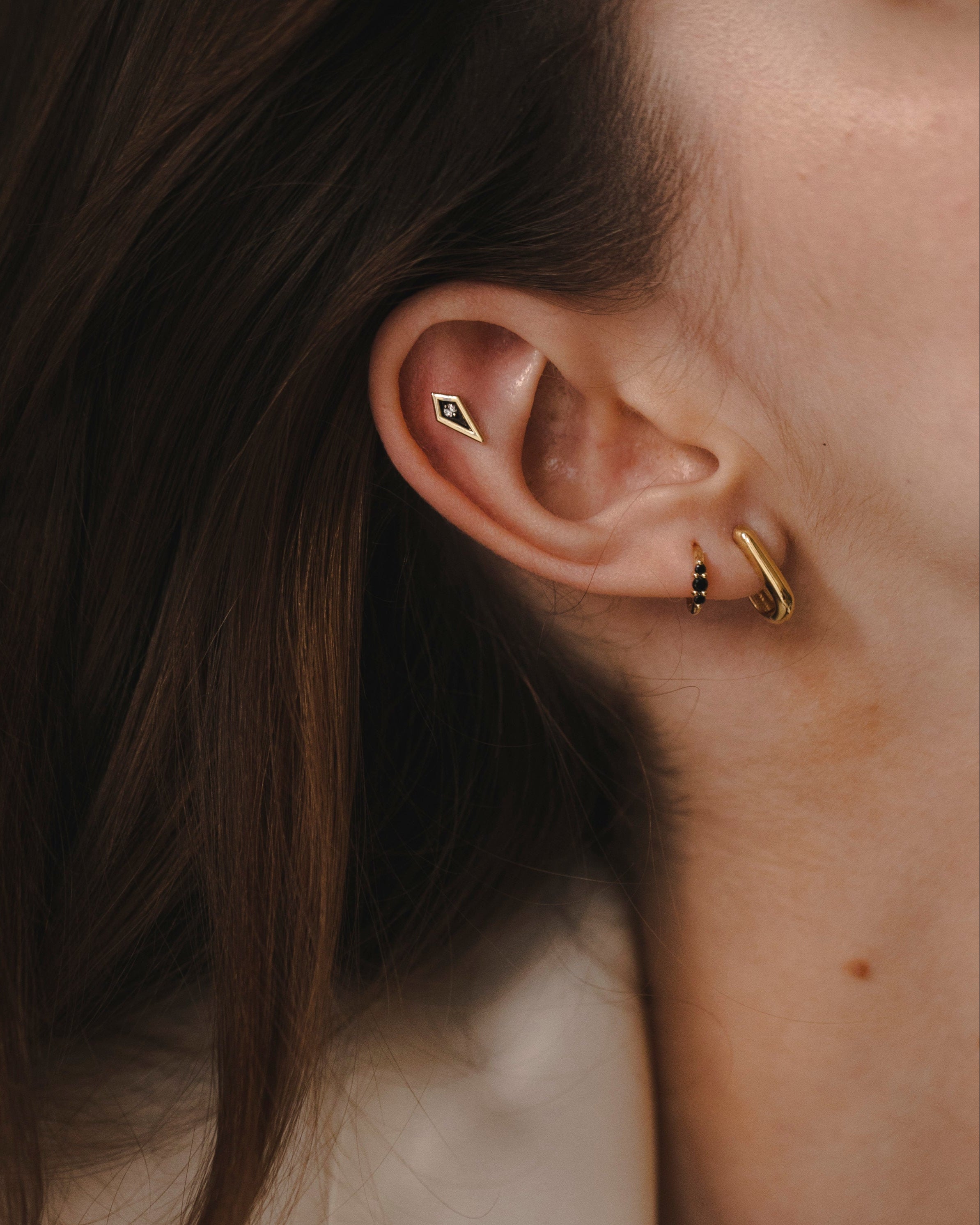 Roza Piercing With Diamond