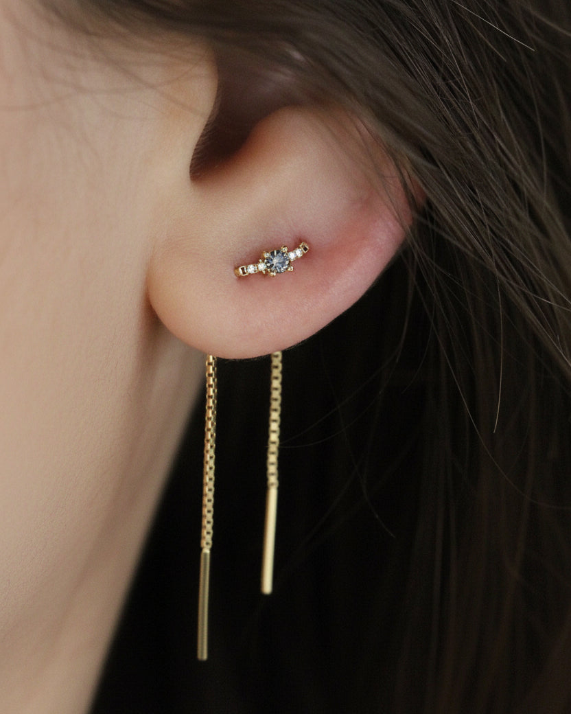 Nina Earring Gray diamond