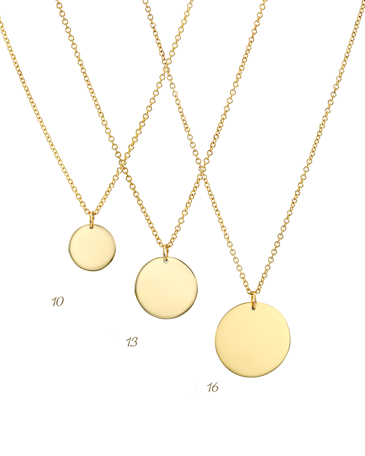 Chiara Gold Necklace with Star Setting & Engraving