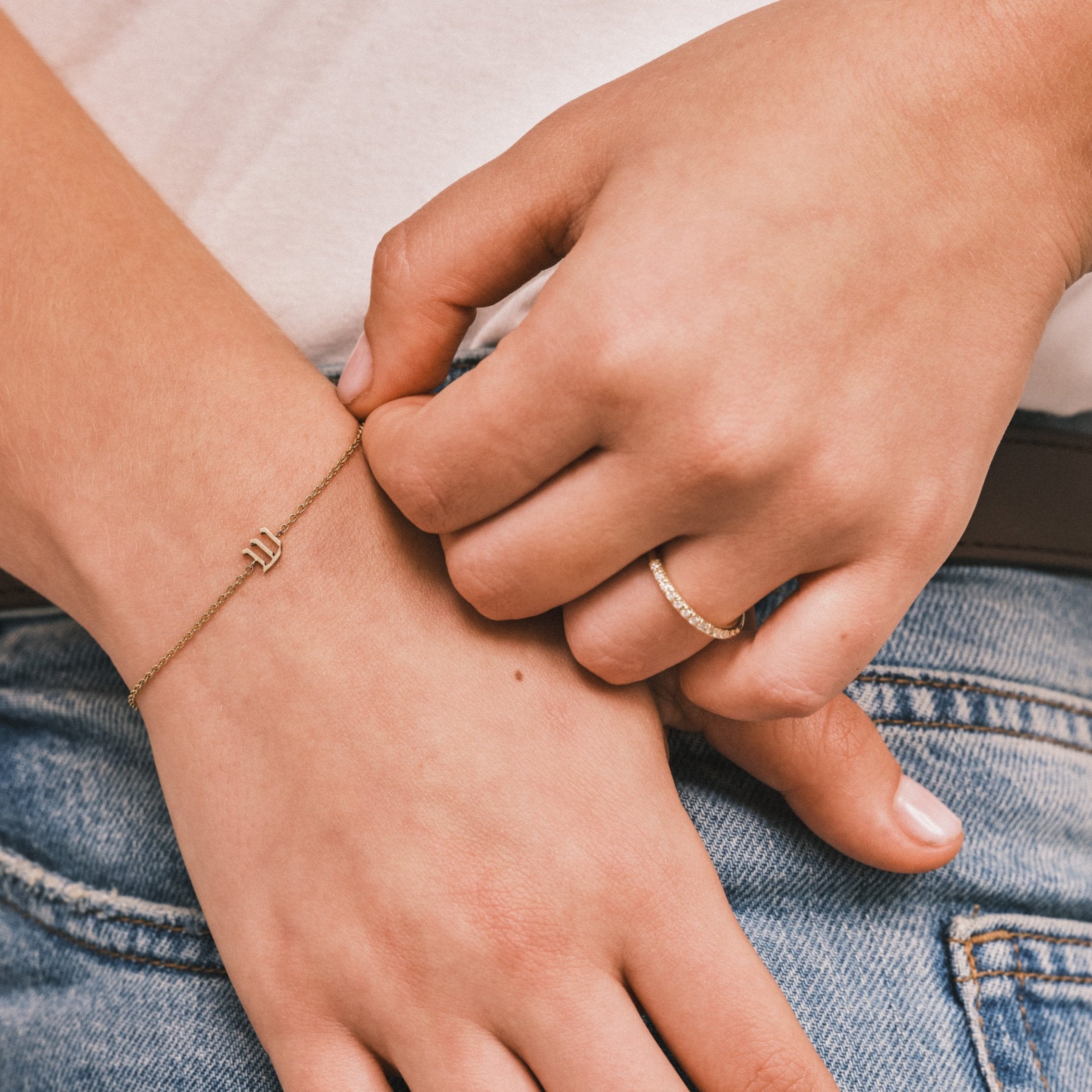 Eternity Gold Ring White Diamonds