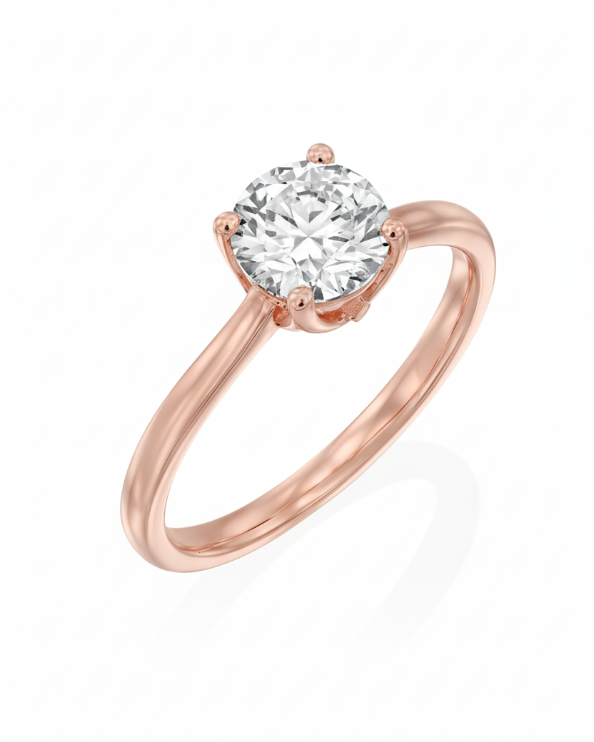 Monroe Ring 6.5mm lab diamond