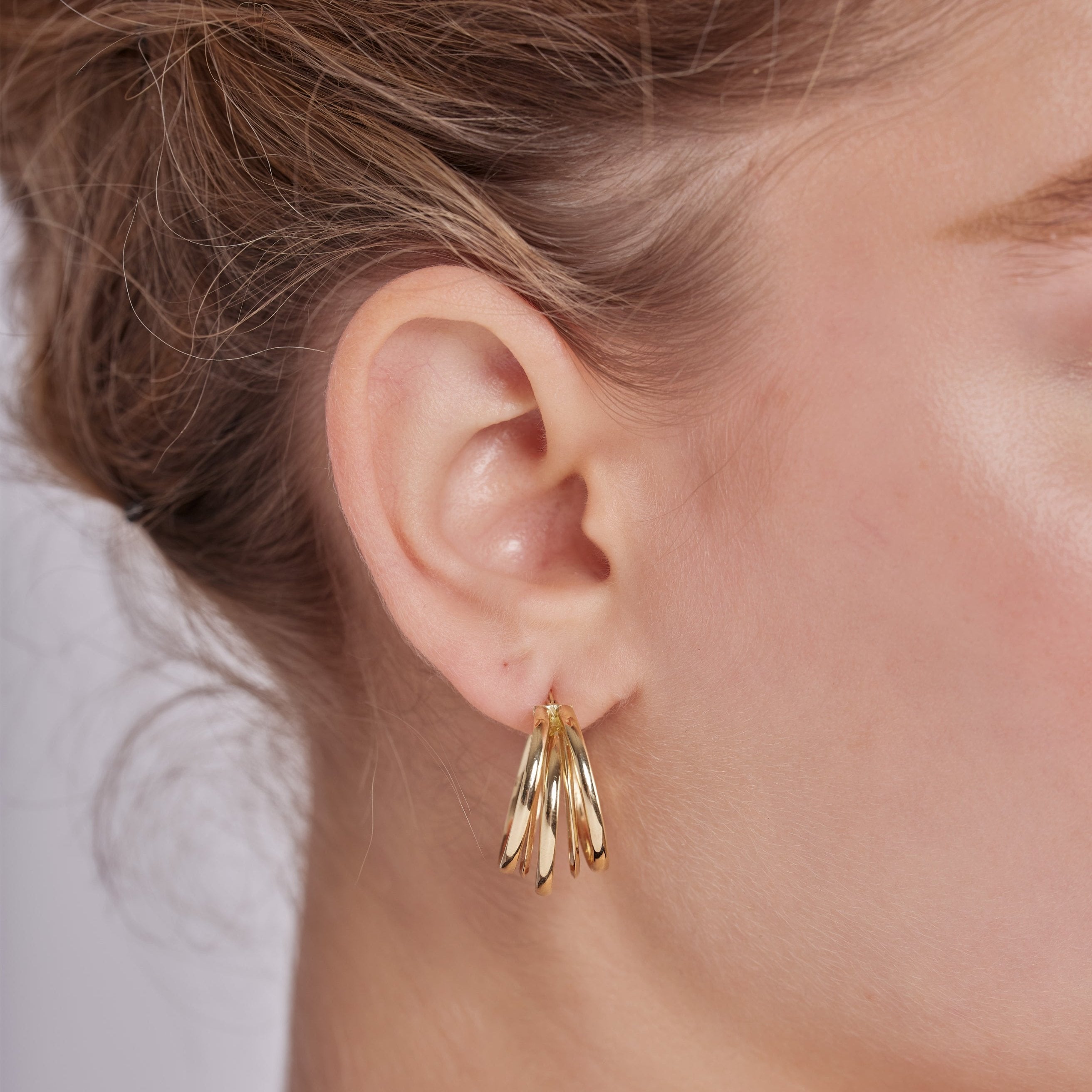 Erica gold hoop earring