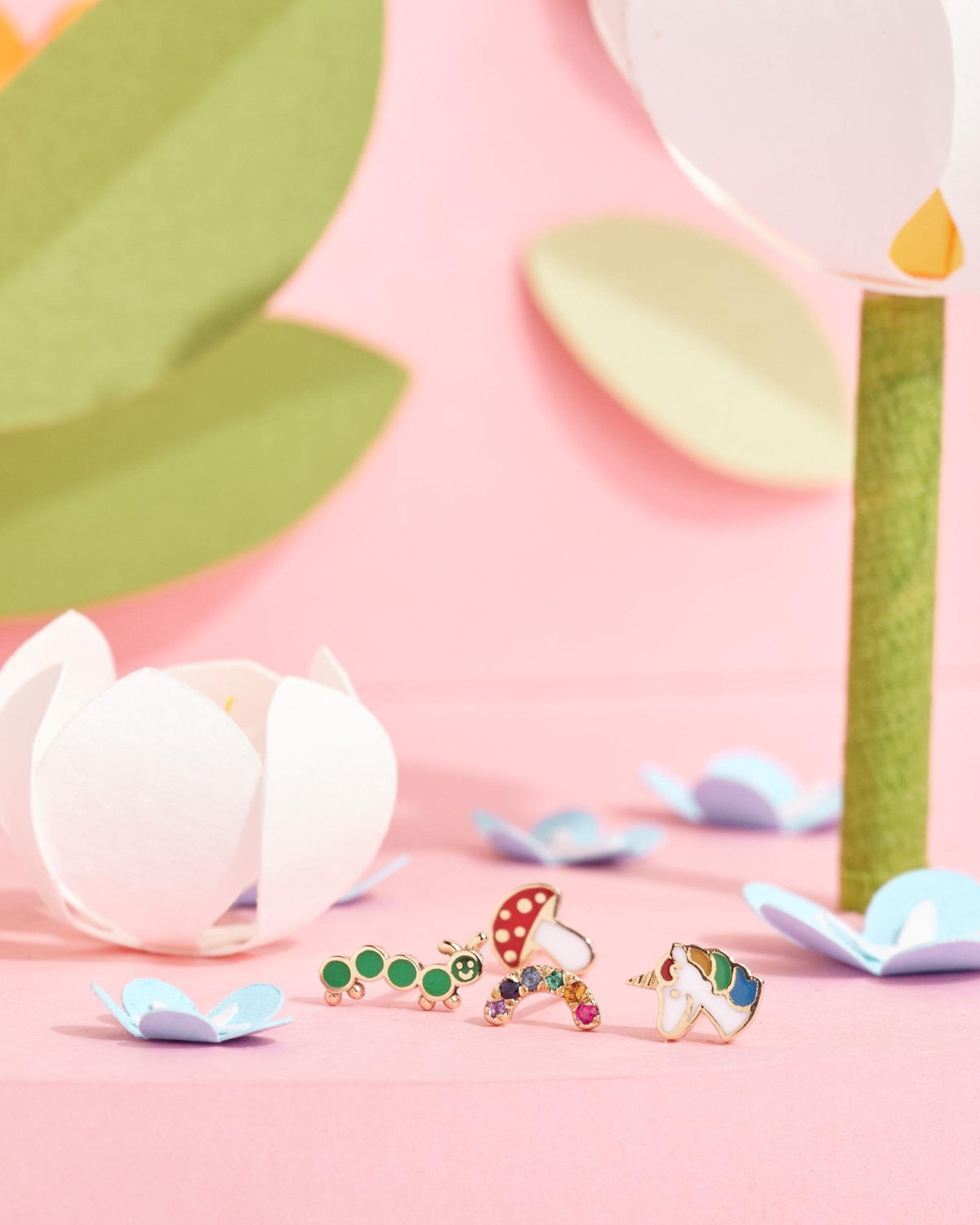 Unicorn Gold Earring