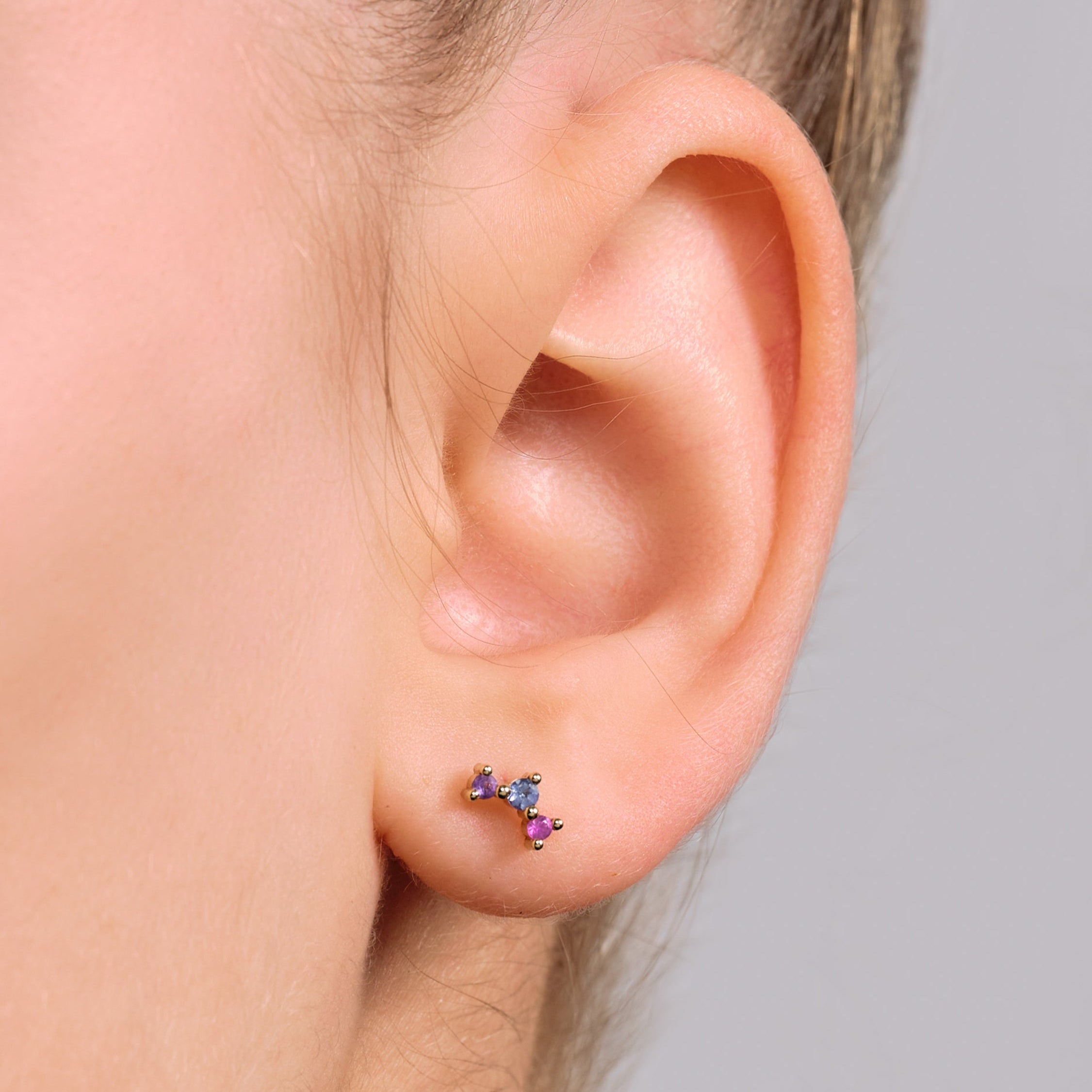 Frida purple rainbow Earring