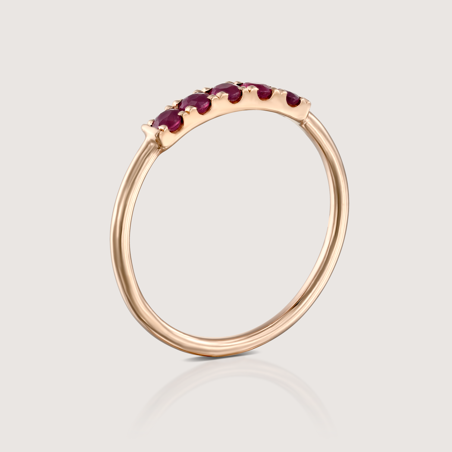 Candy Gold Ring With Ruby