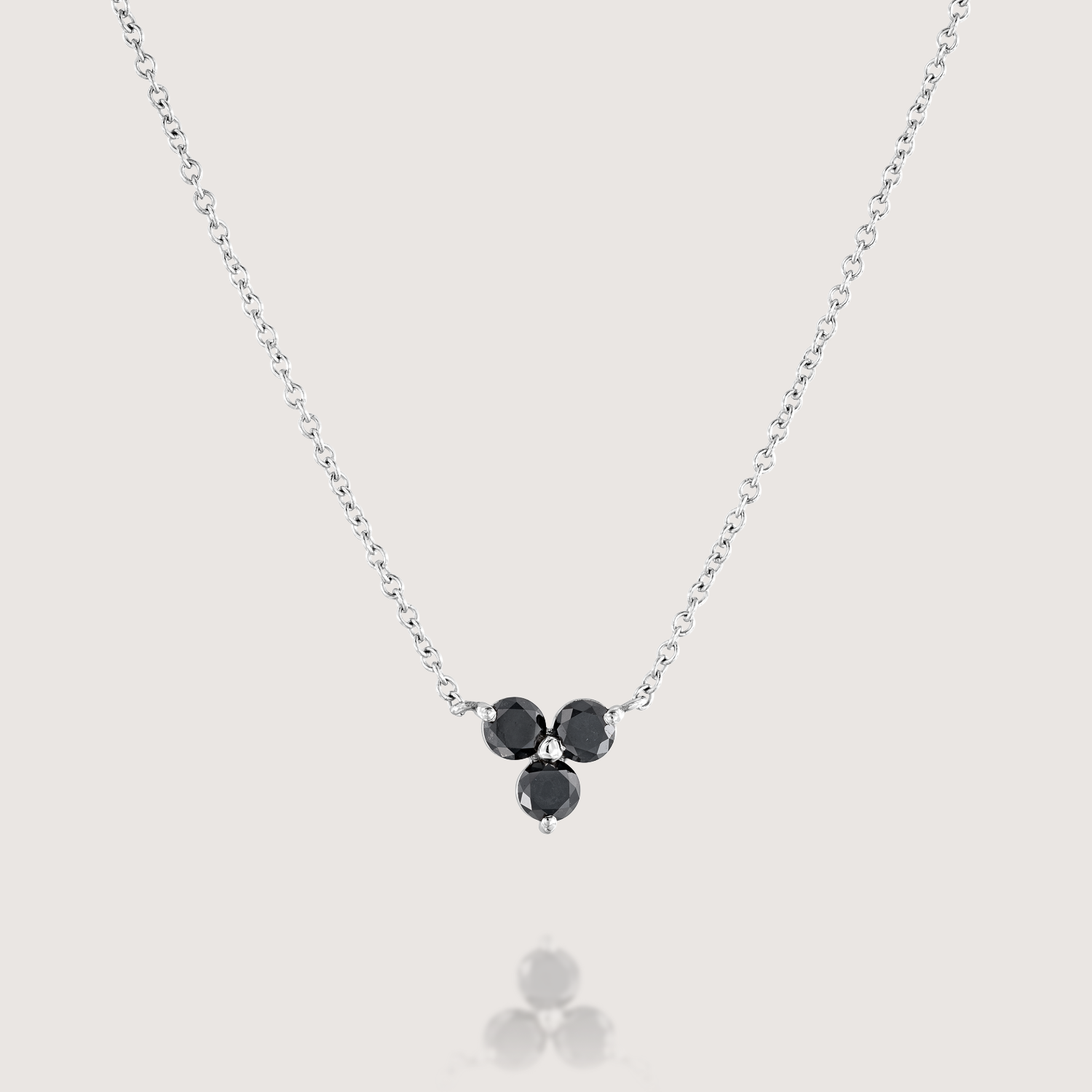 Grace Necklace Black Diamonds