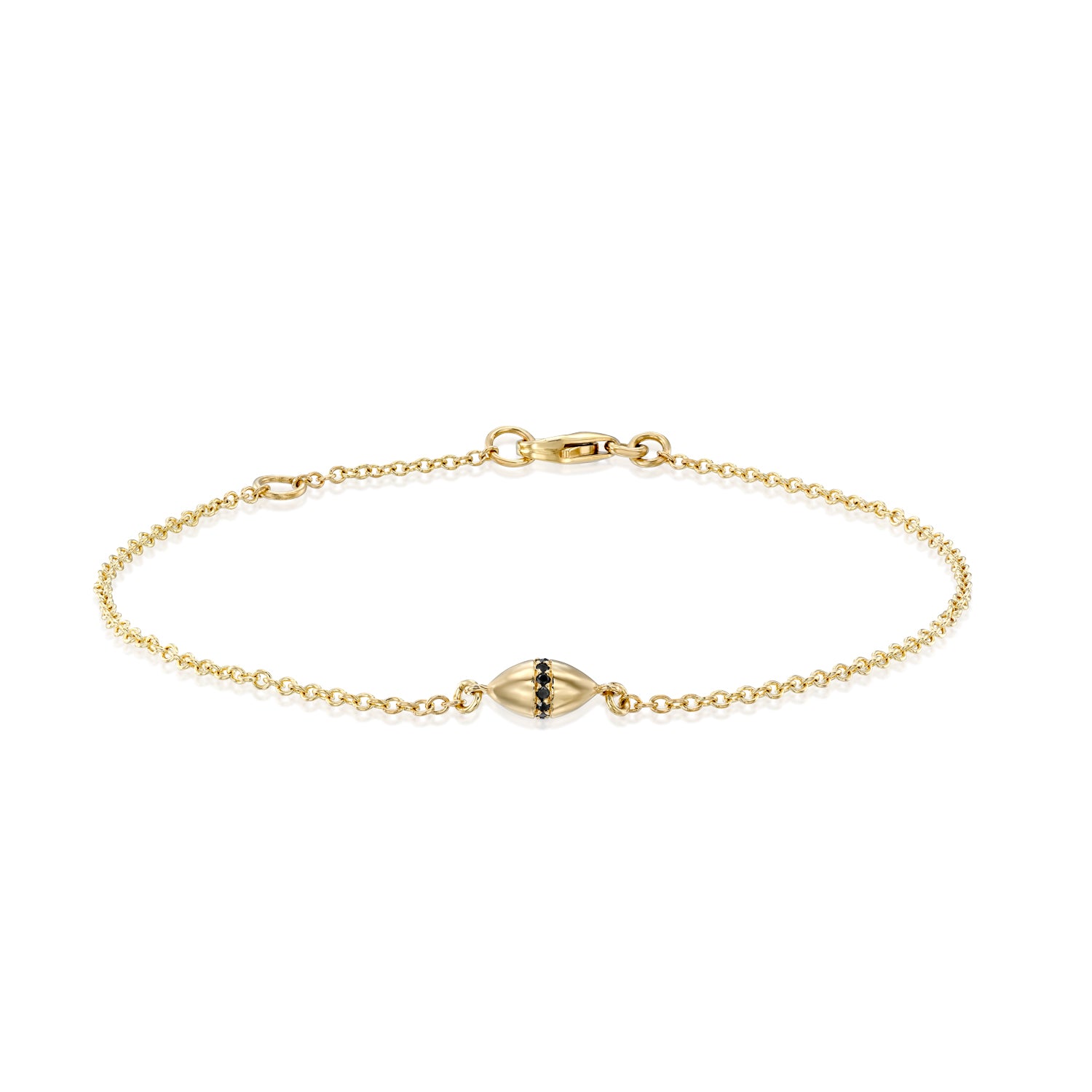 Coco Encrusted Bracelet Black Diamonds