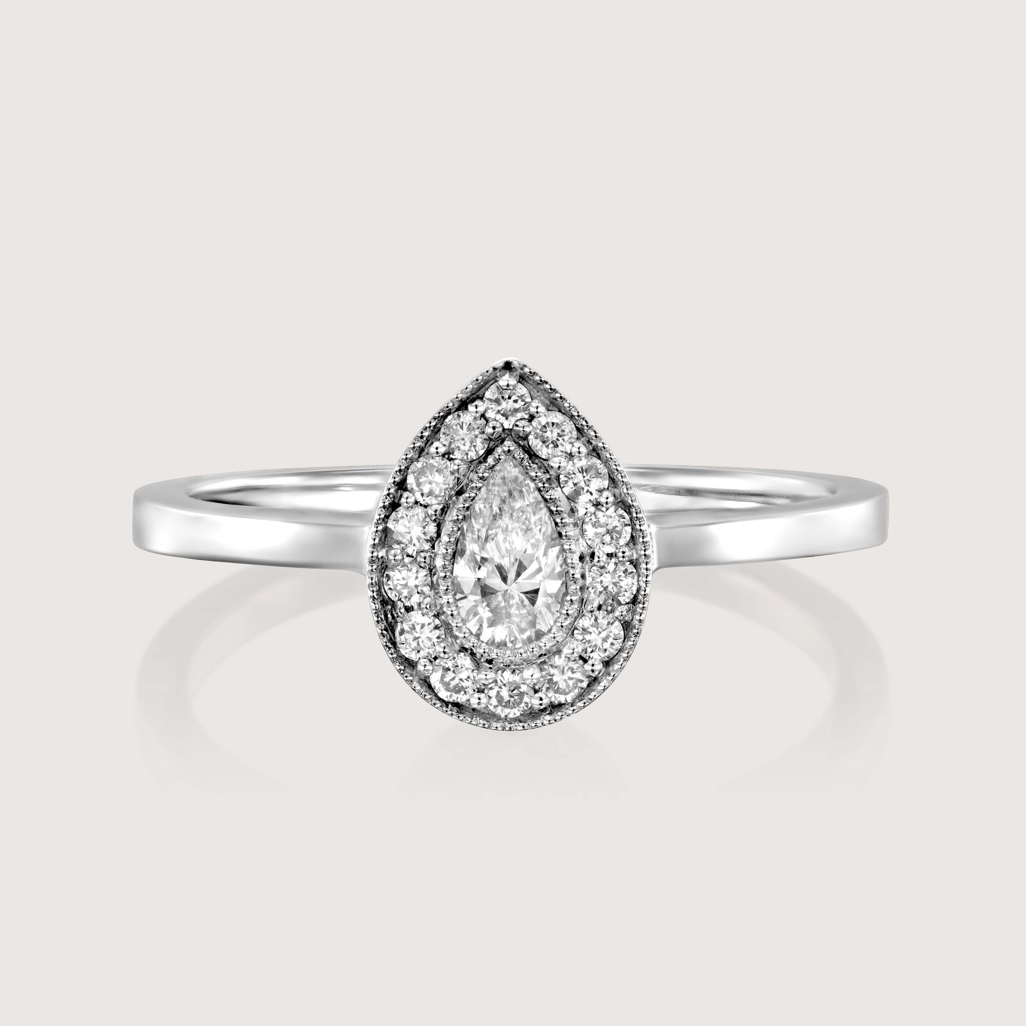 Luna Gold Ring White Diamond