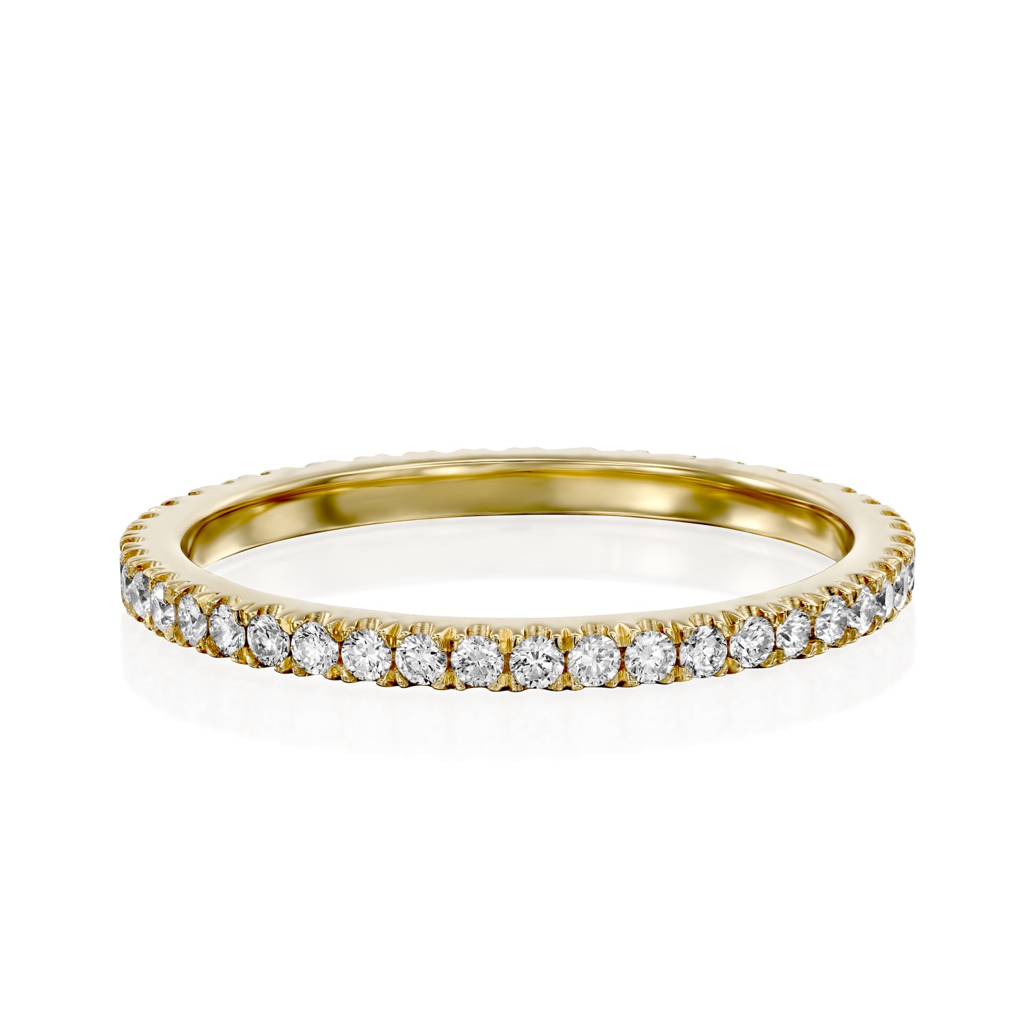 Eternity Gold Ring White Diamonds