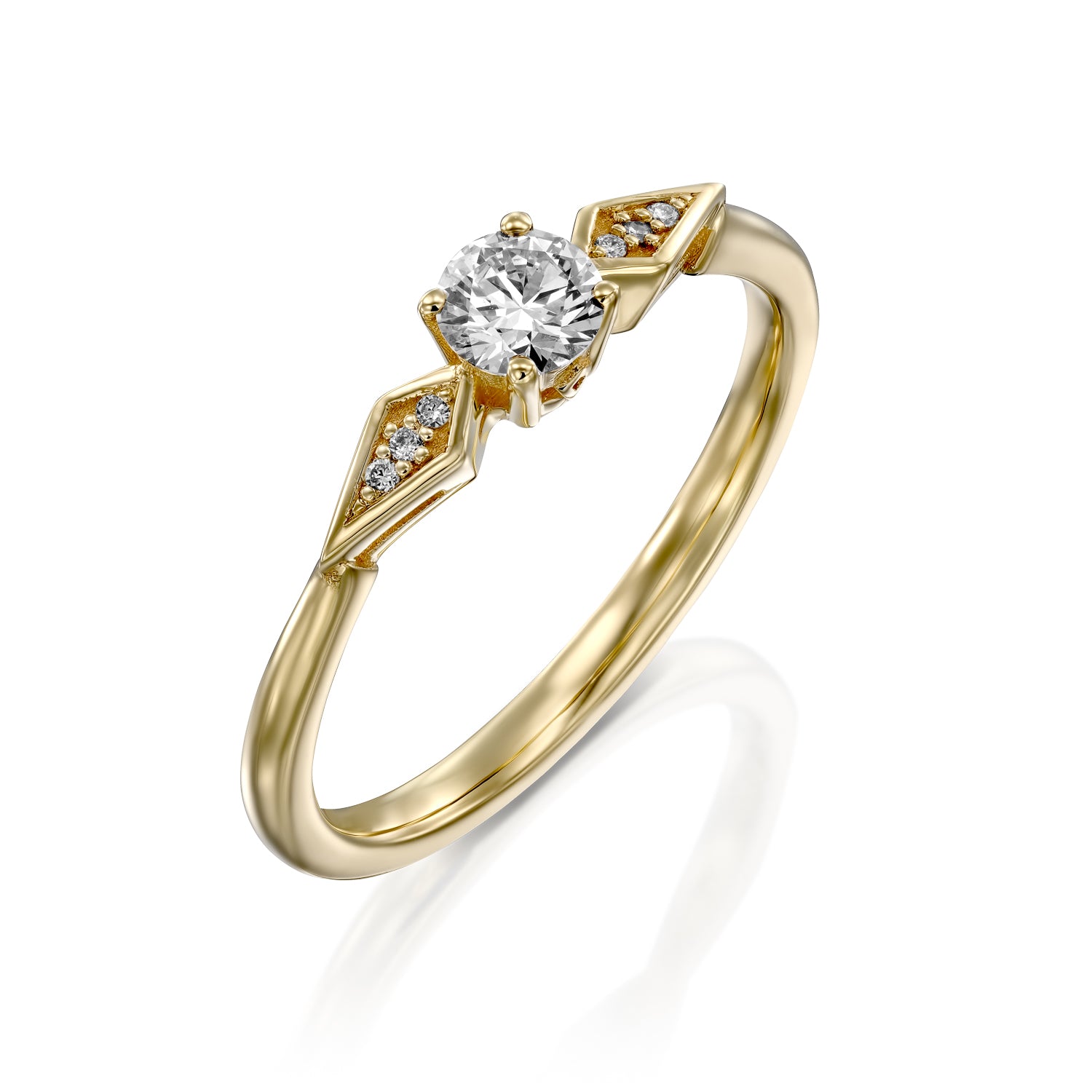 Emily Ring White Diamonds - 4mm