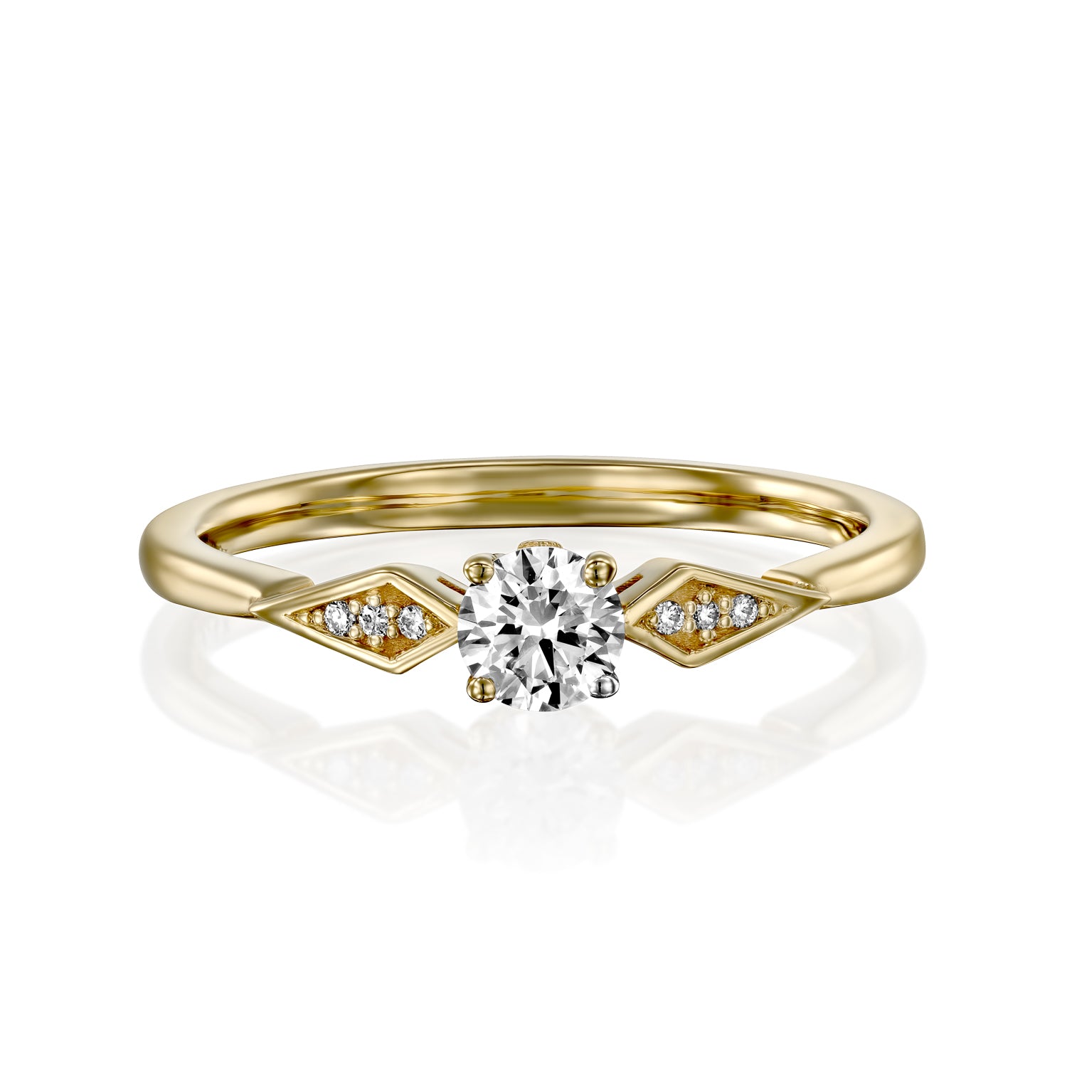 Emily Ring White Diamonds - 4mm