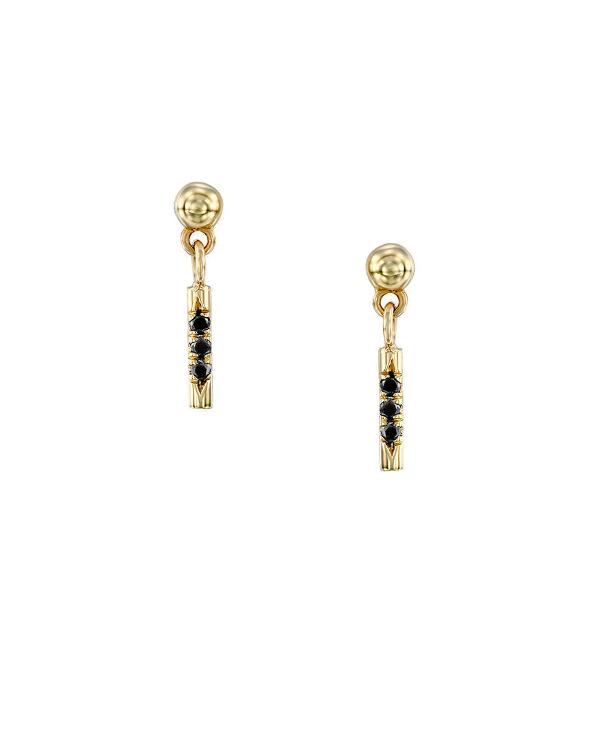Shanon Earring Black Diamonds