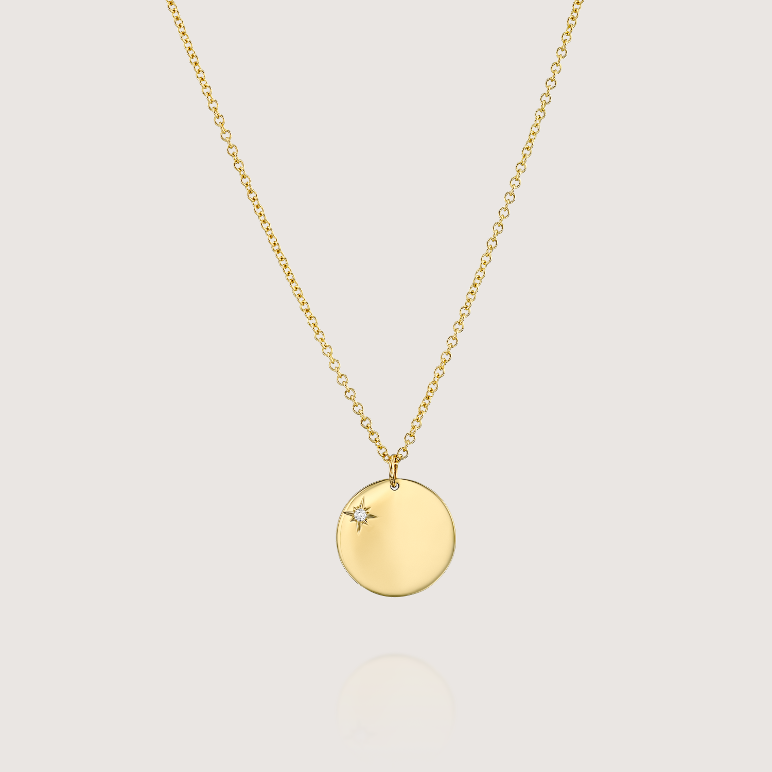 Chiara Gold Necklace with Star Setting