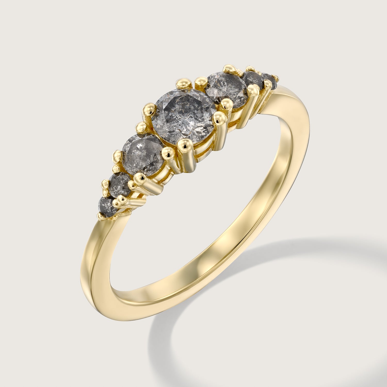 Bella Mia Gold Ring Grey Diamond