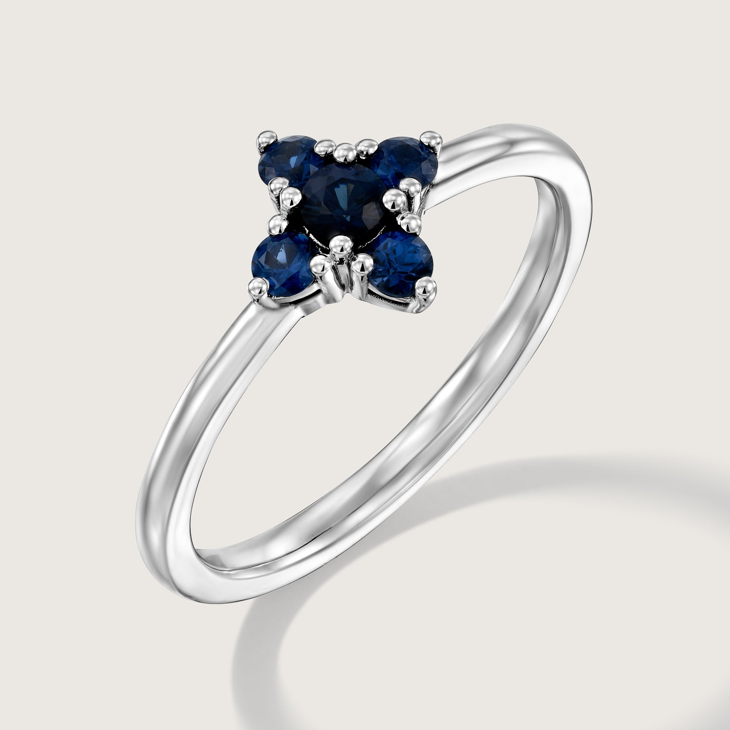 Eliana Ring with Blue Sapphires