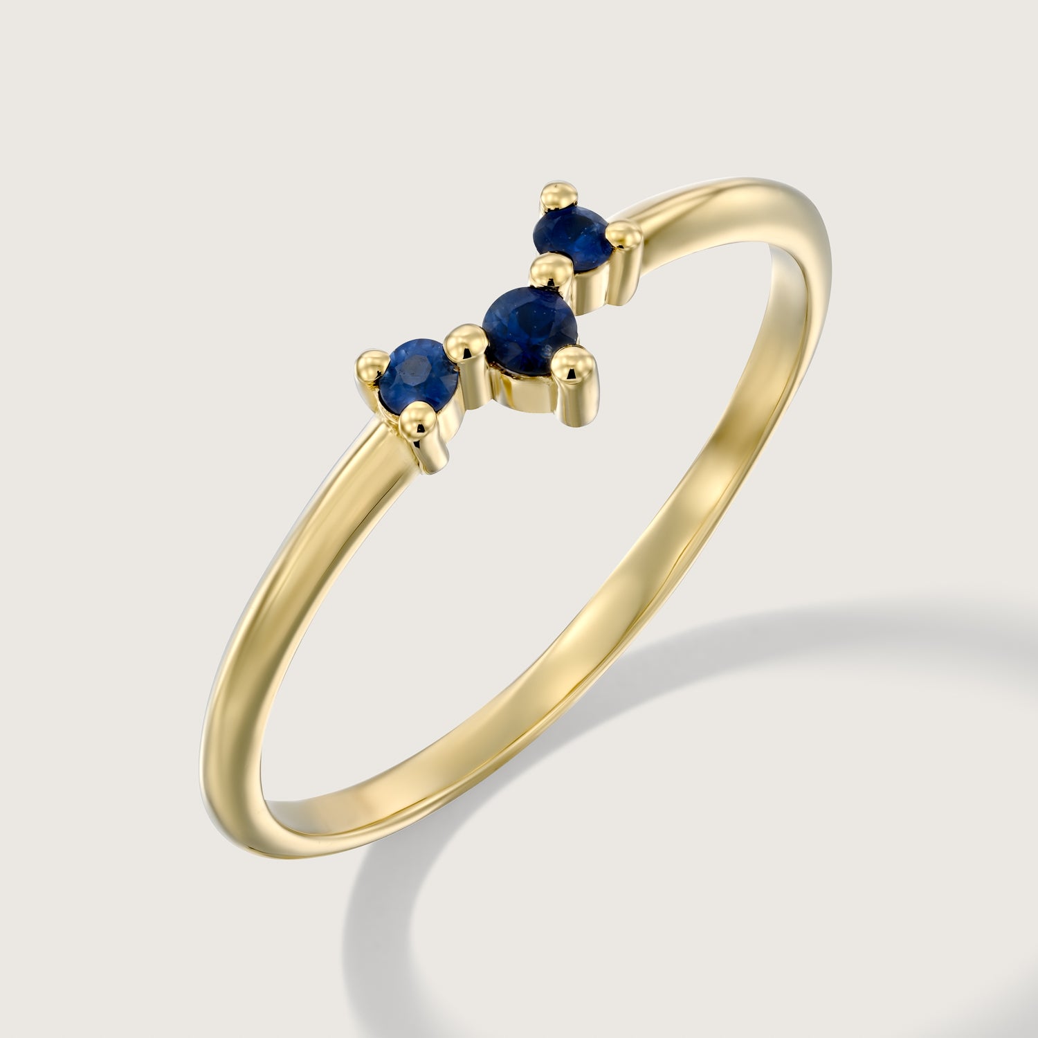 Frida Gold Ring Sapphire