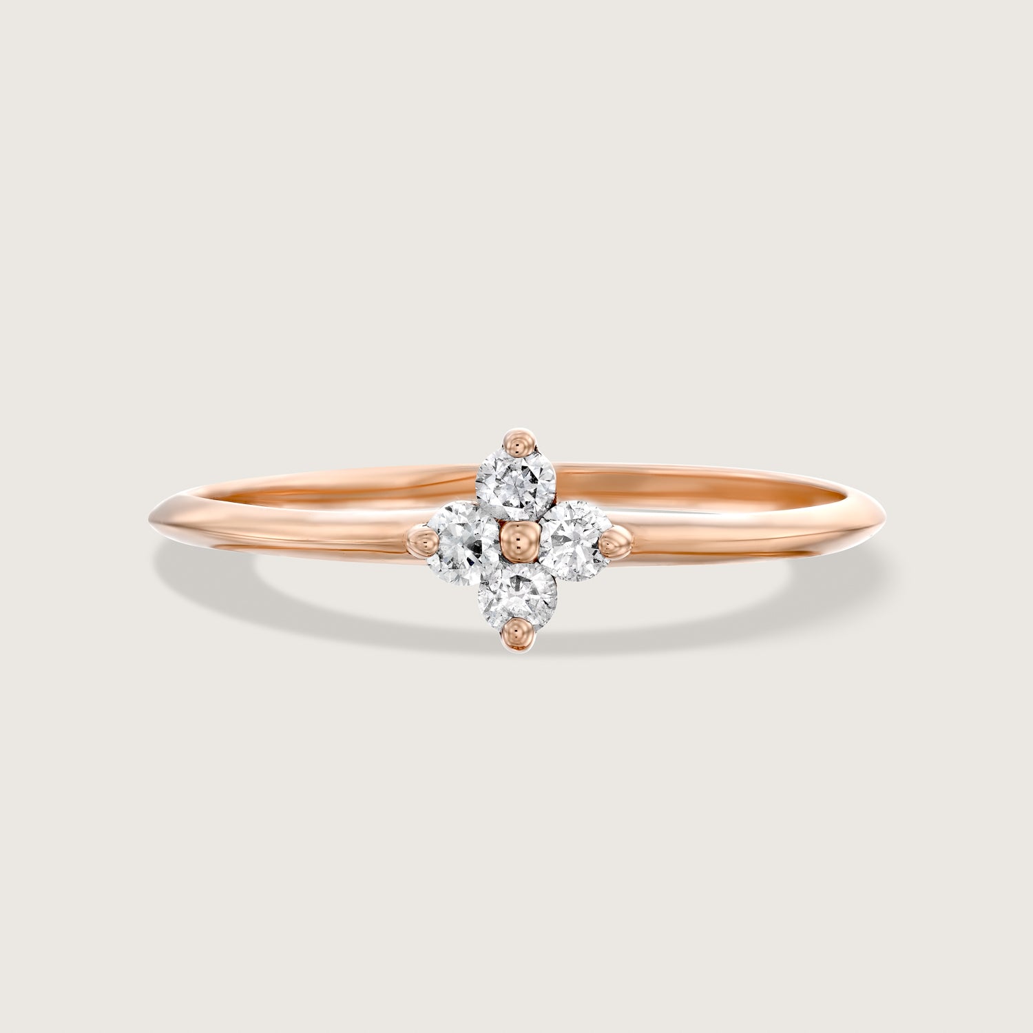 Beth Gold Ring With White Diamonds