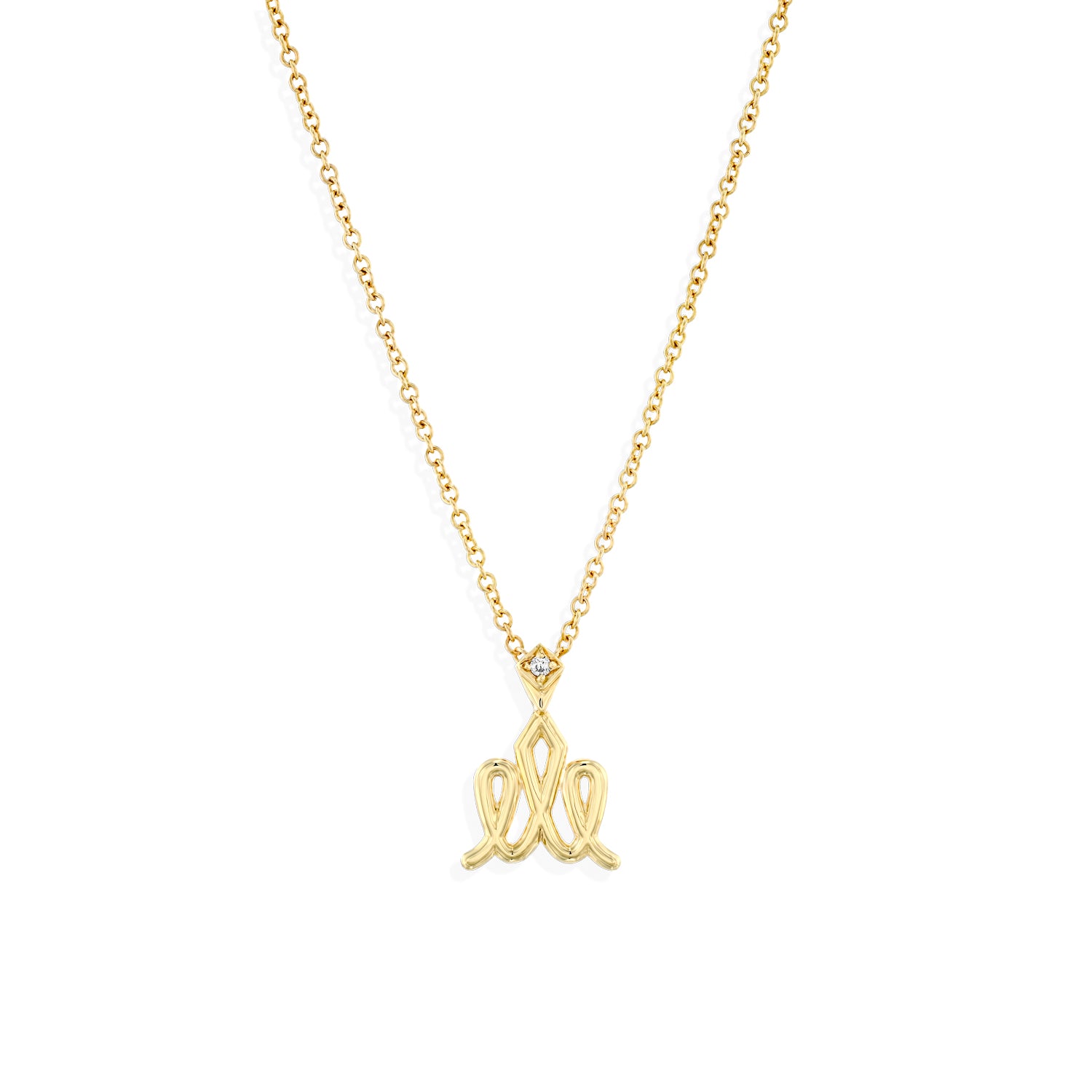 Crown Gold Necklace