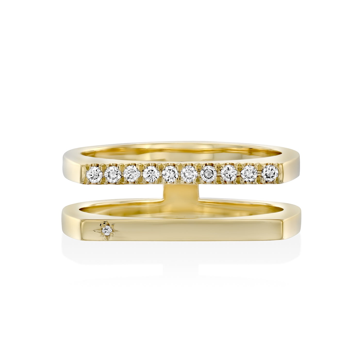 Arin Gold Ring white diamonds