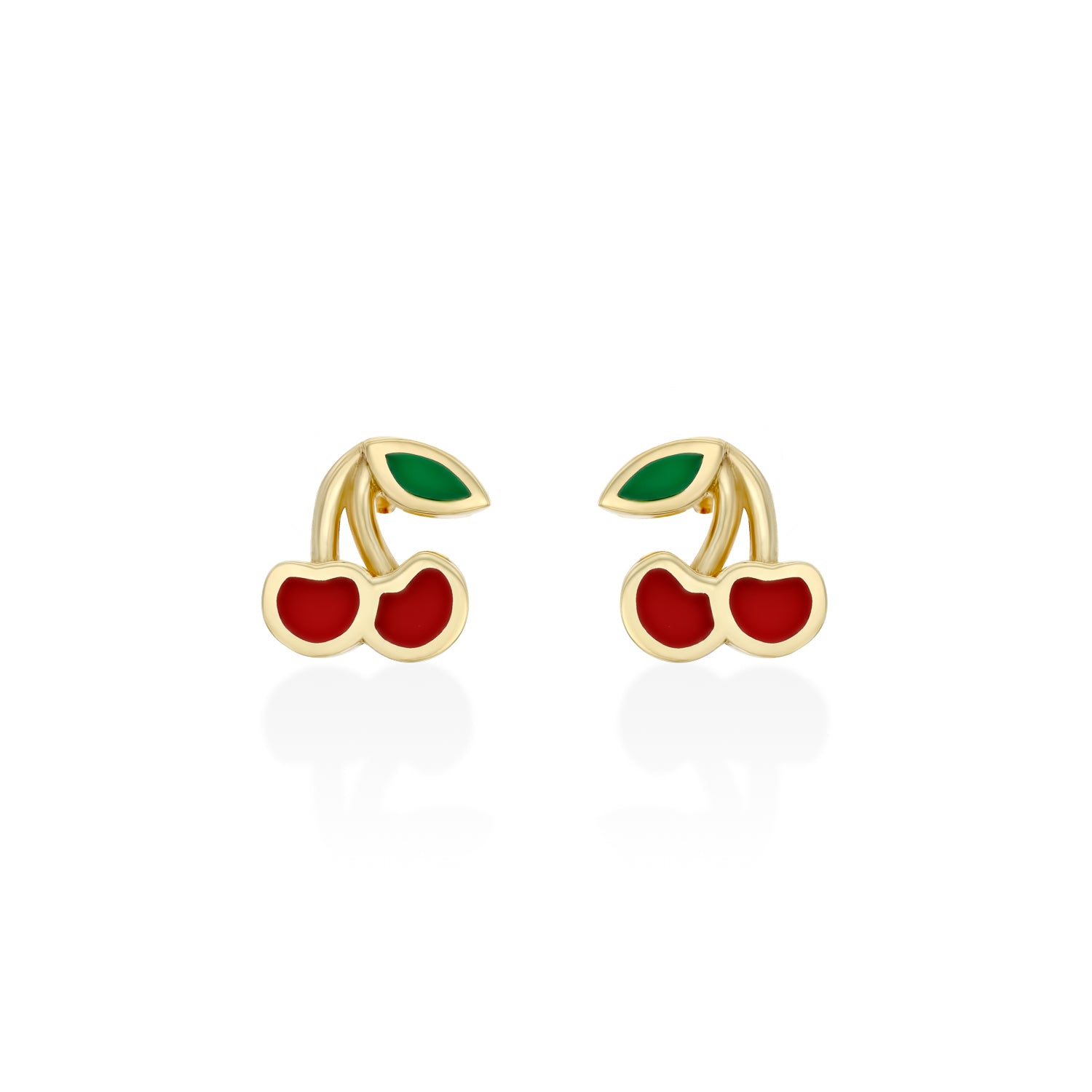 Gold Cherry Earring