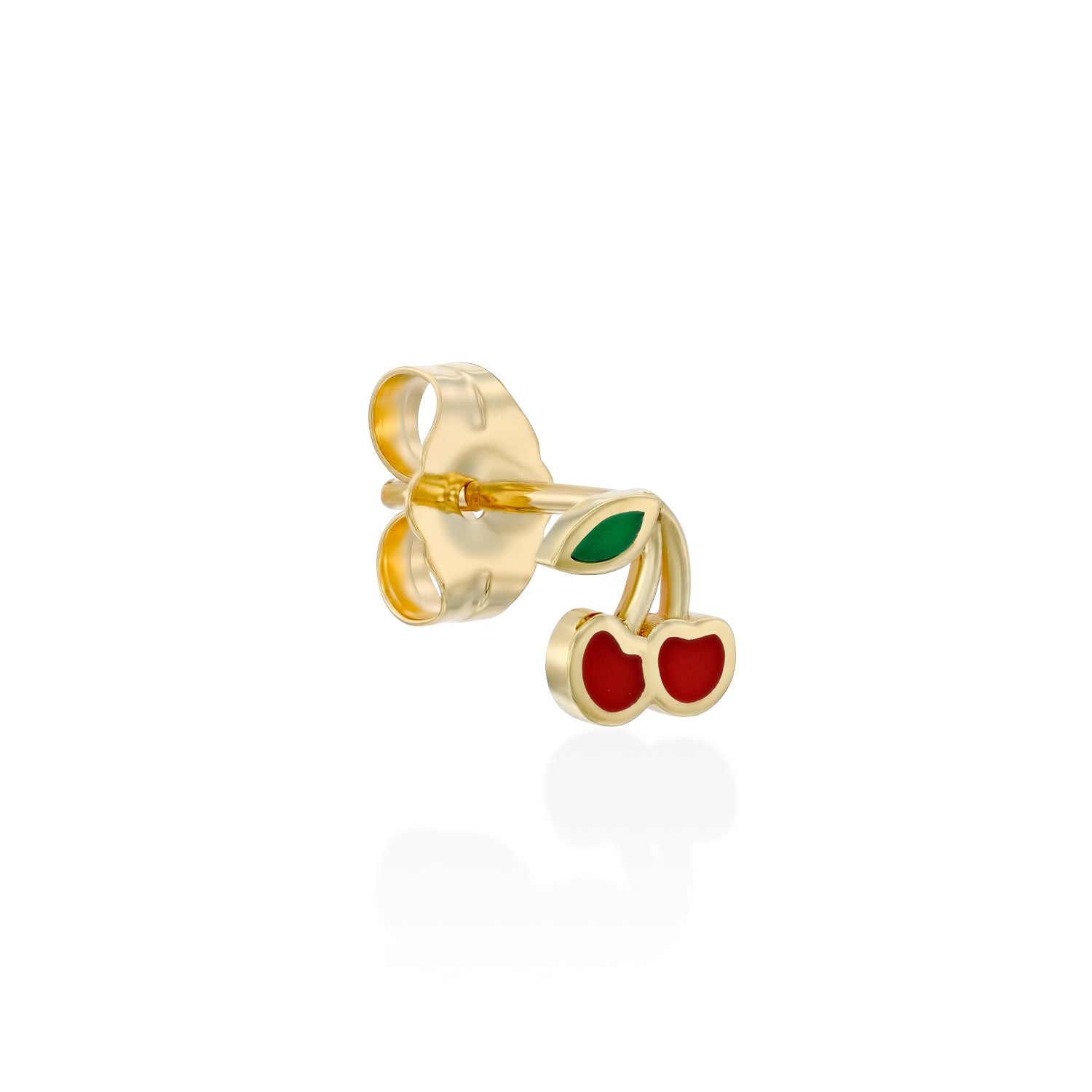 Gold Cherry Earring