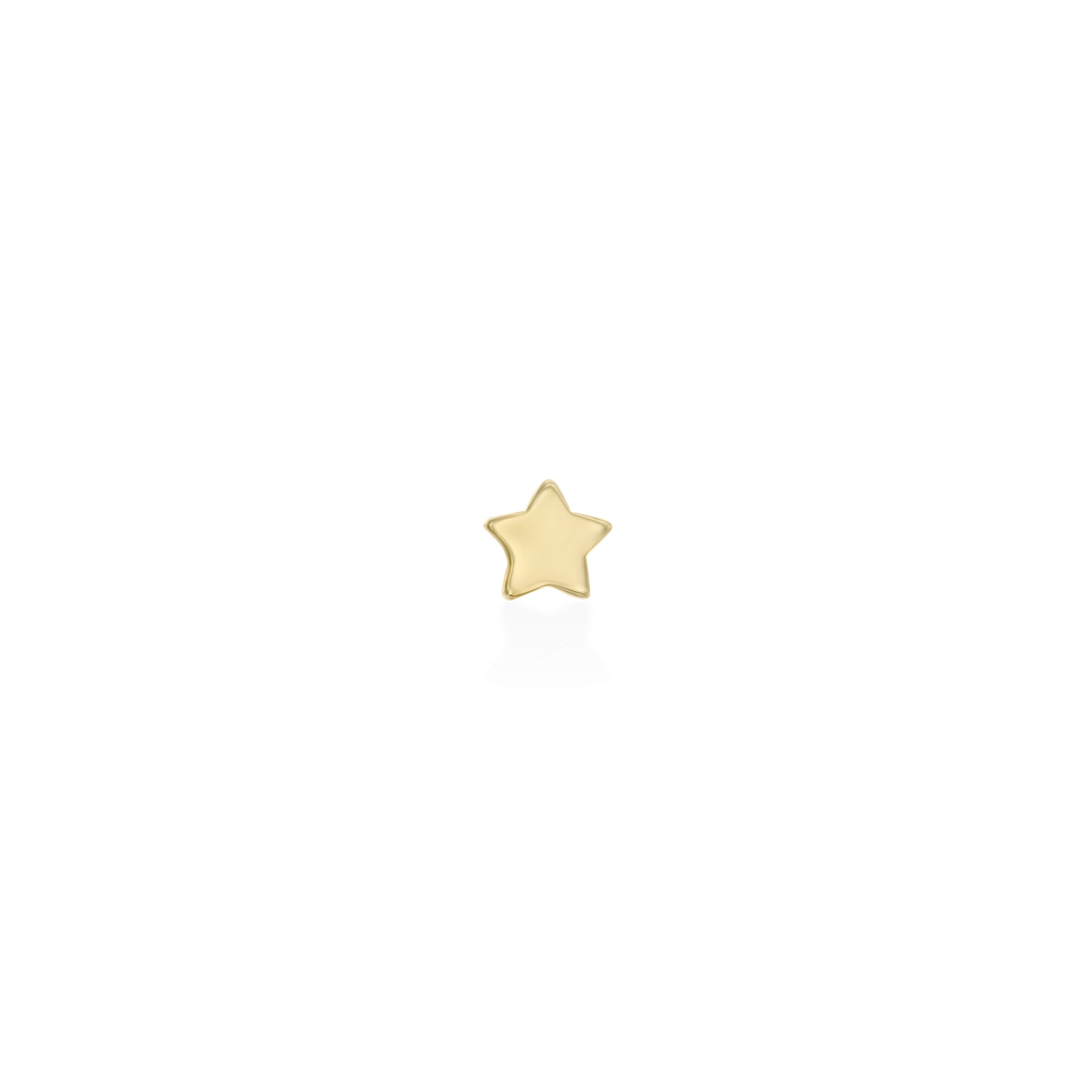 Gold star earring