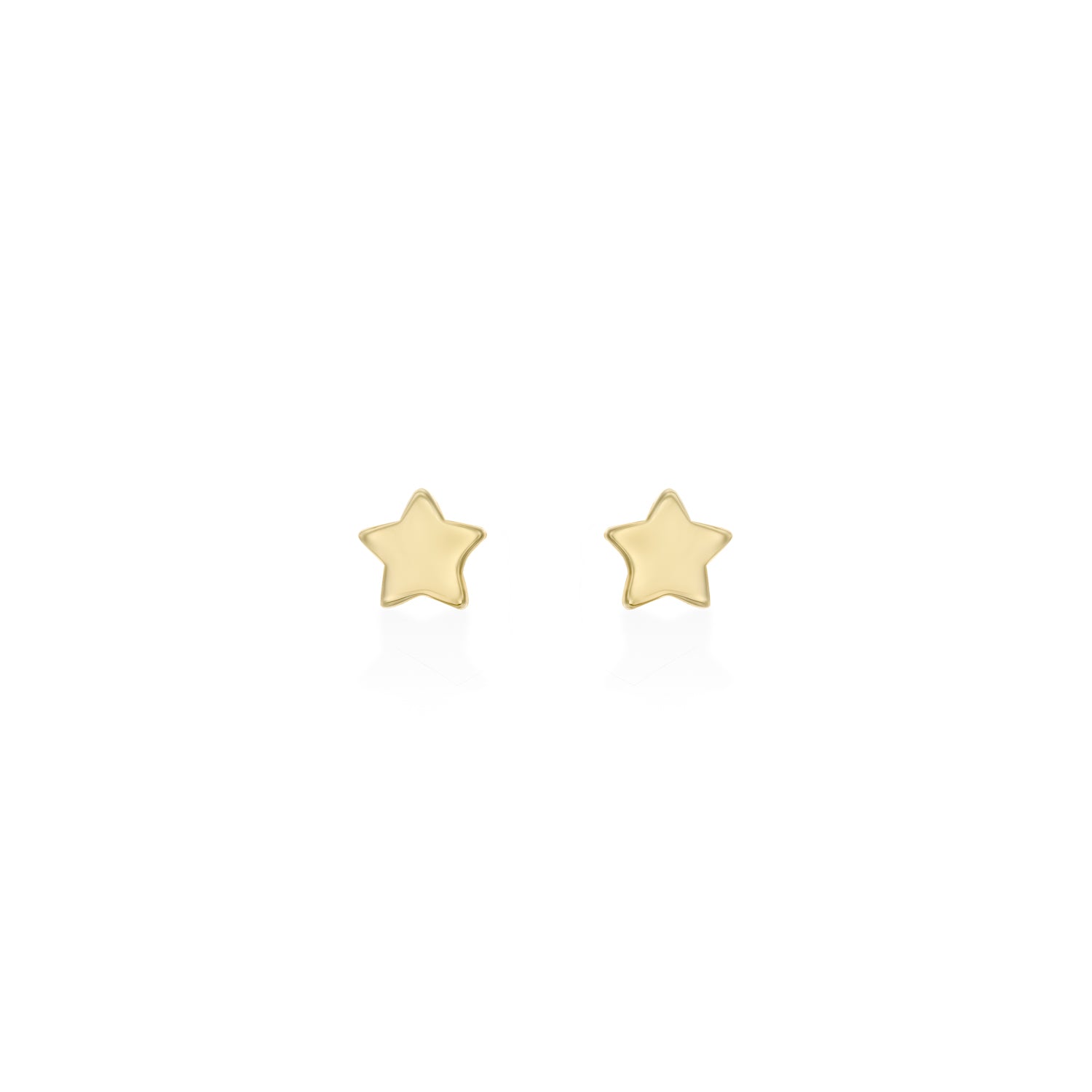 Gold star earring