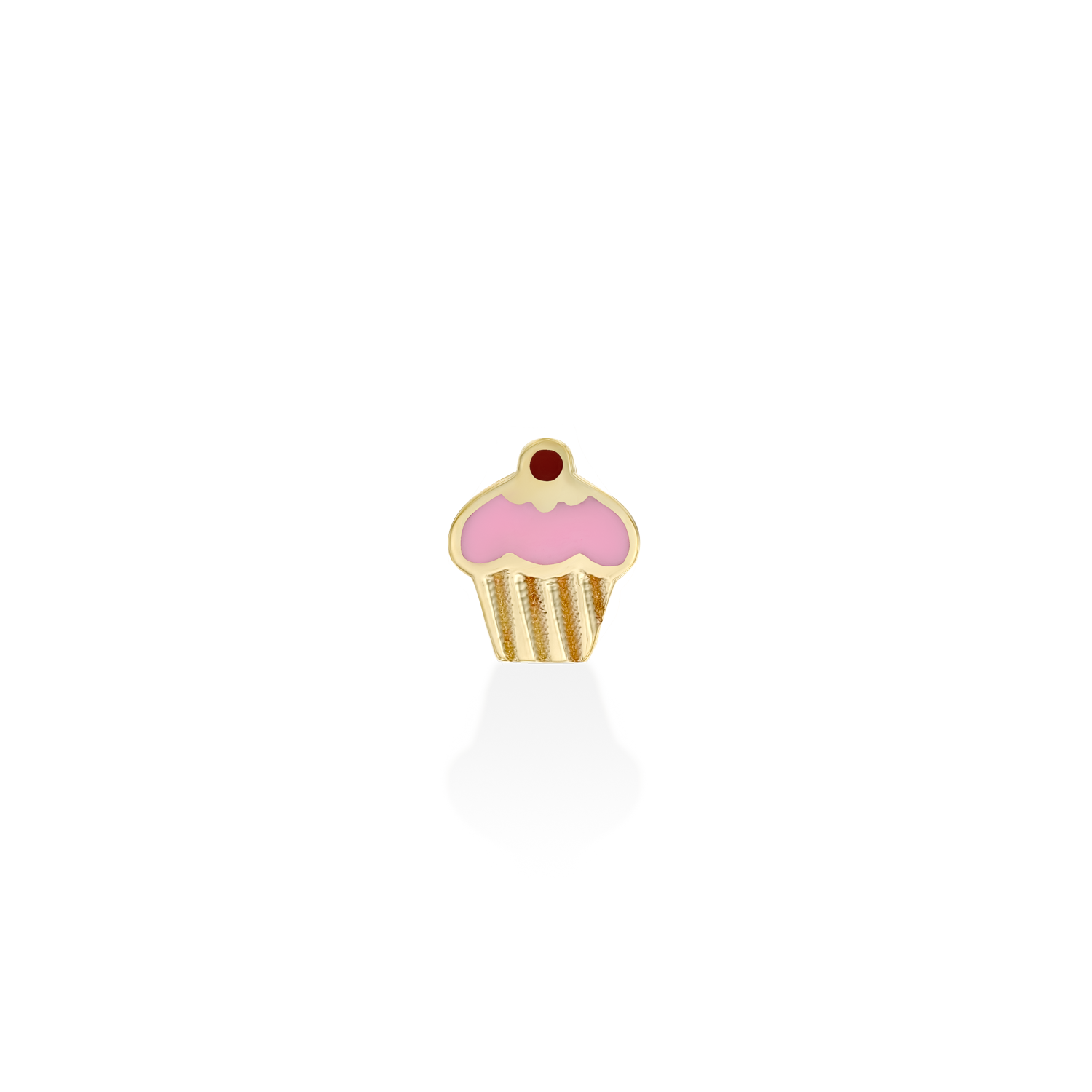 Cupcake Gold Earring