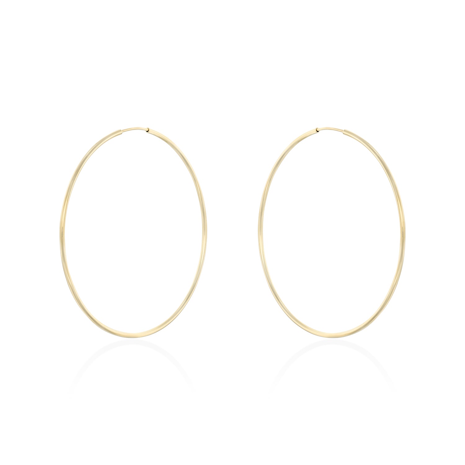 Flexi Gold Hoop Earring 55 mm