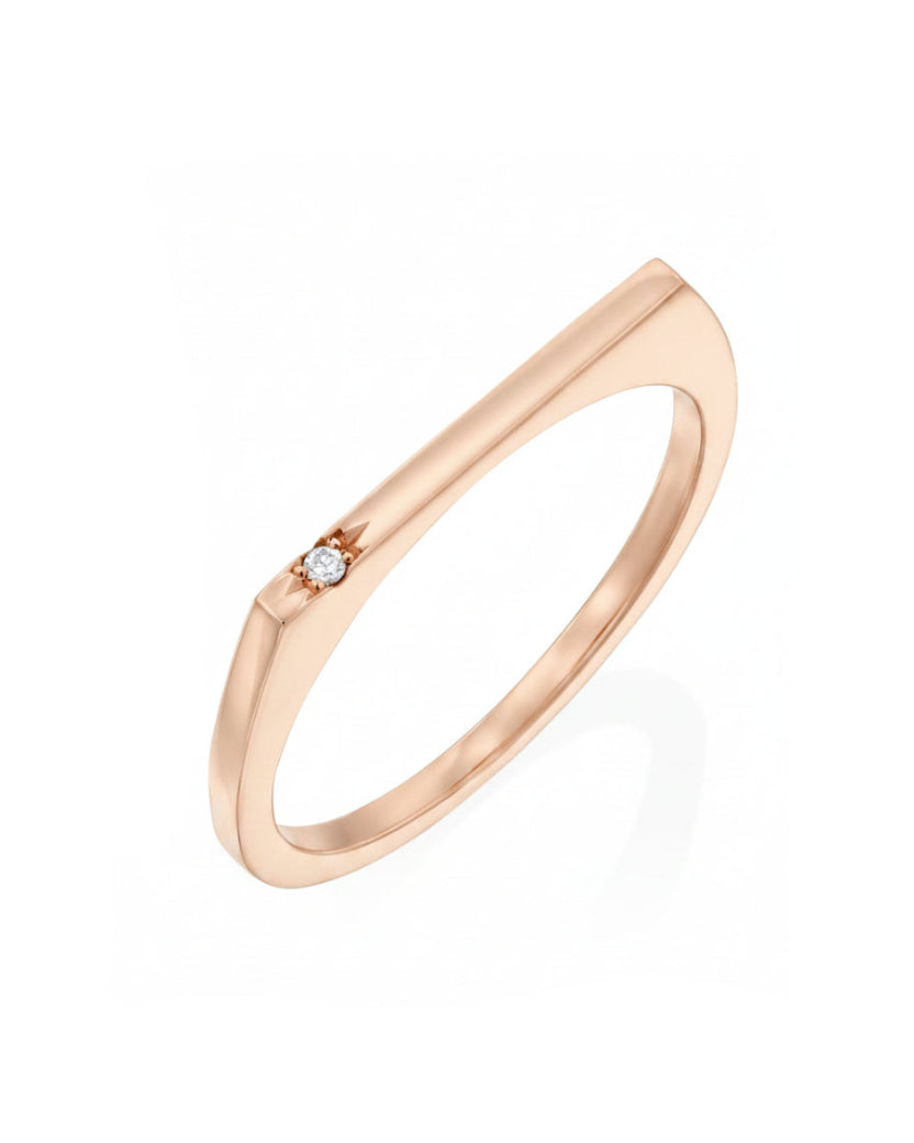 Miranda Gold Ring white Diamond