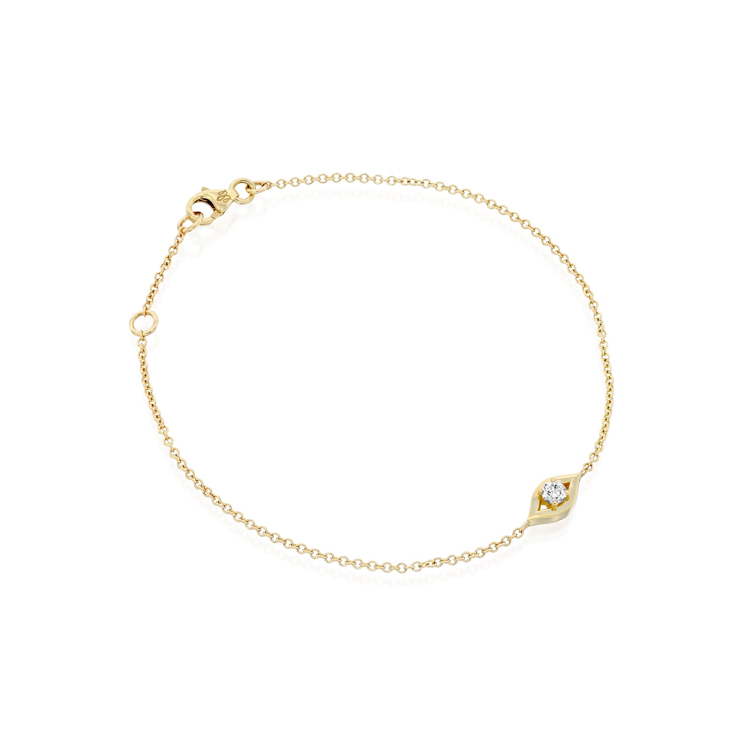 Evil Eye Gold Bracelet diamond