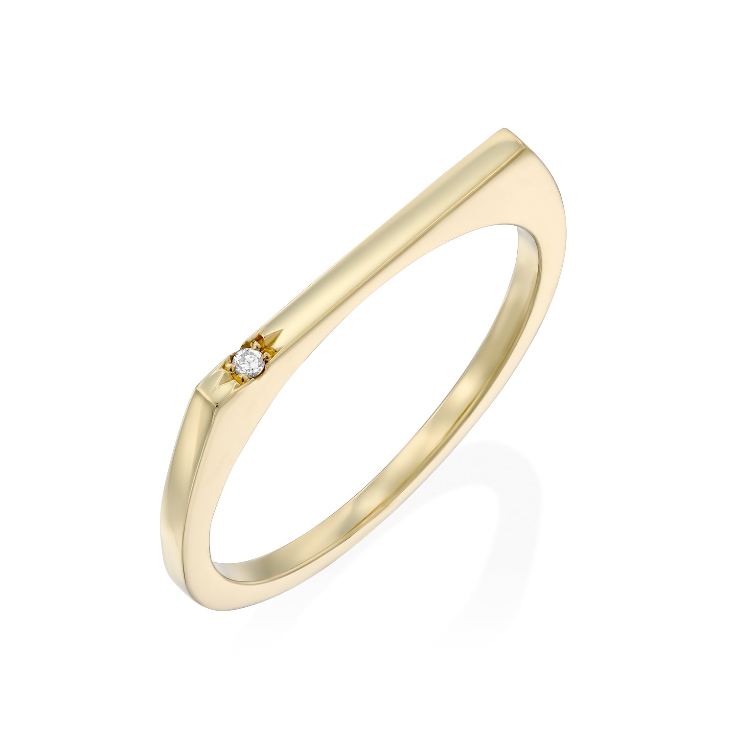 Miranda Gold Ring white Diamond