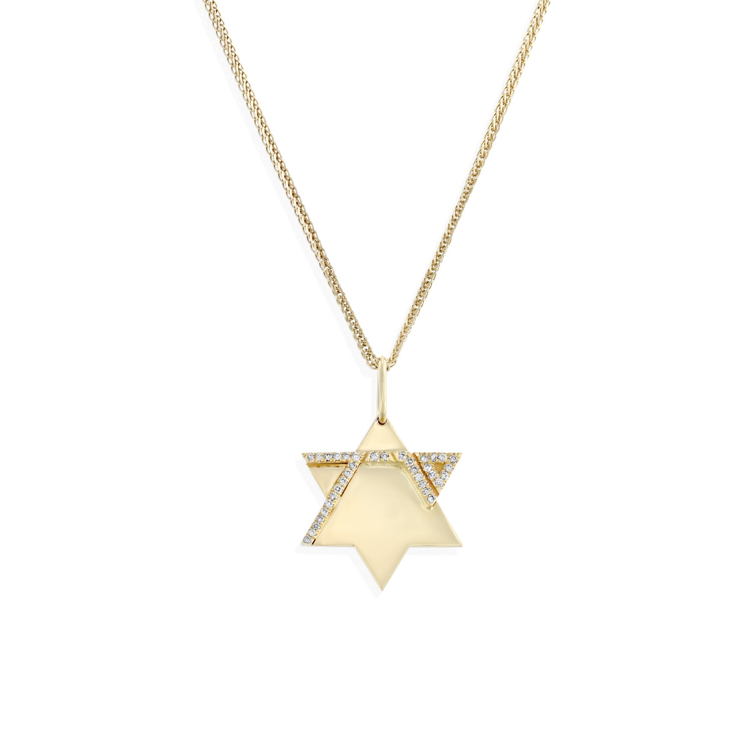 Heroism Star Of David Gold pendant With Diamonds (full)