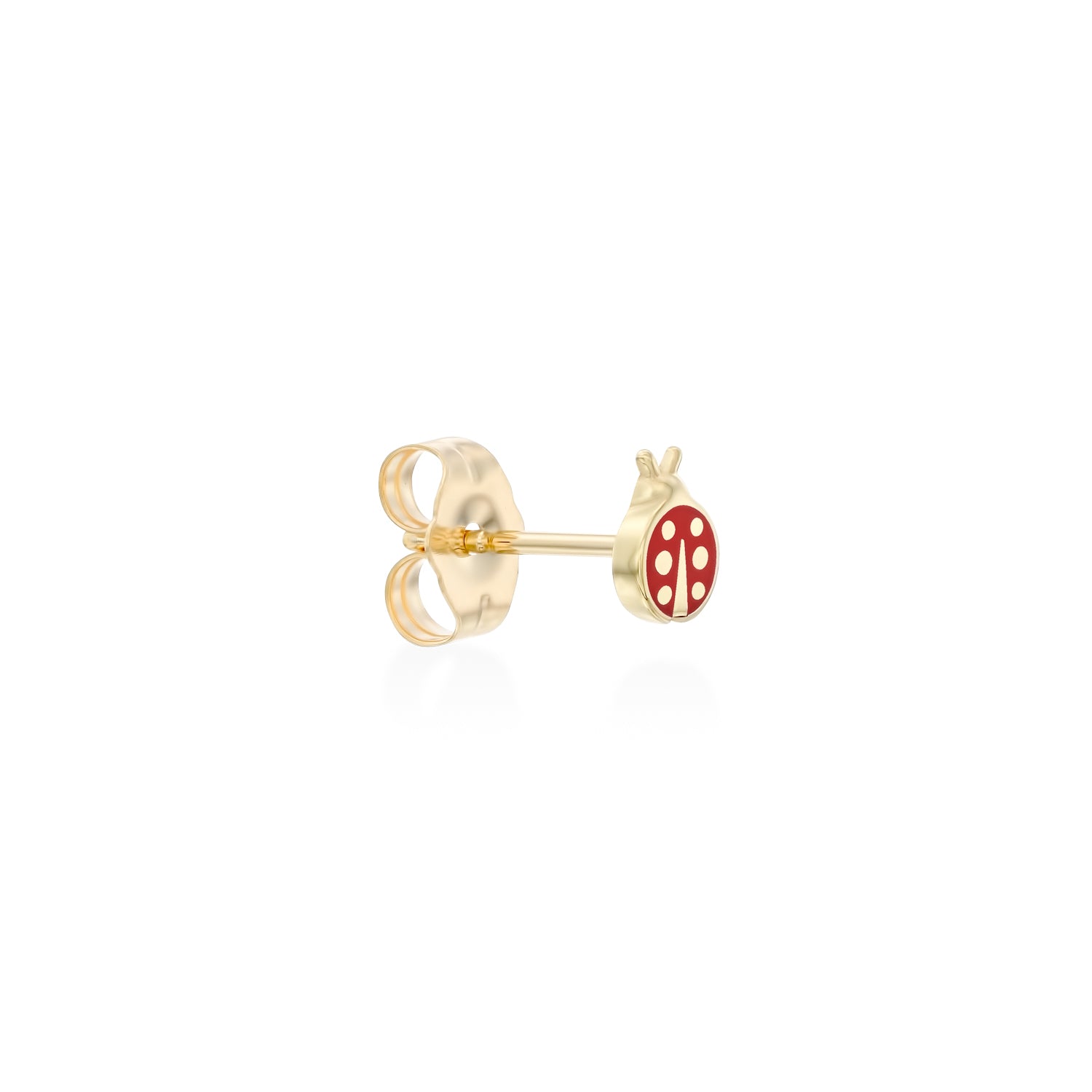 Ladybug Gold Earring