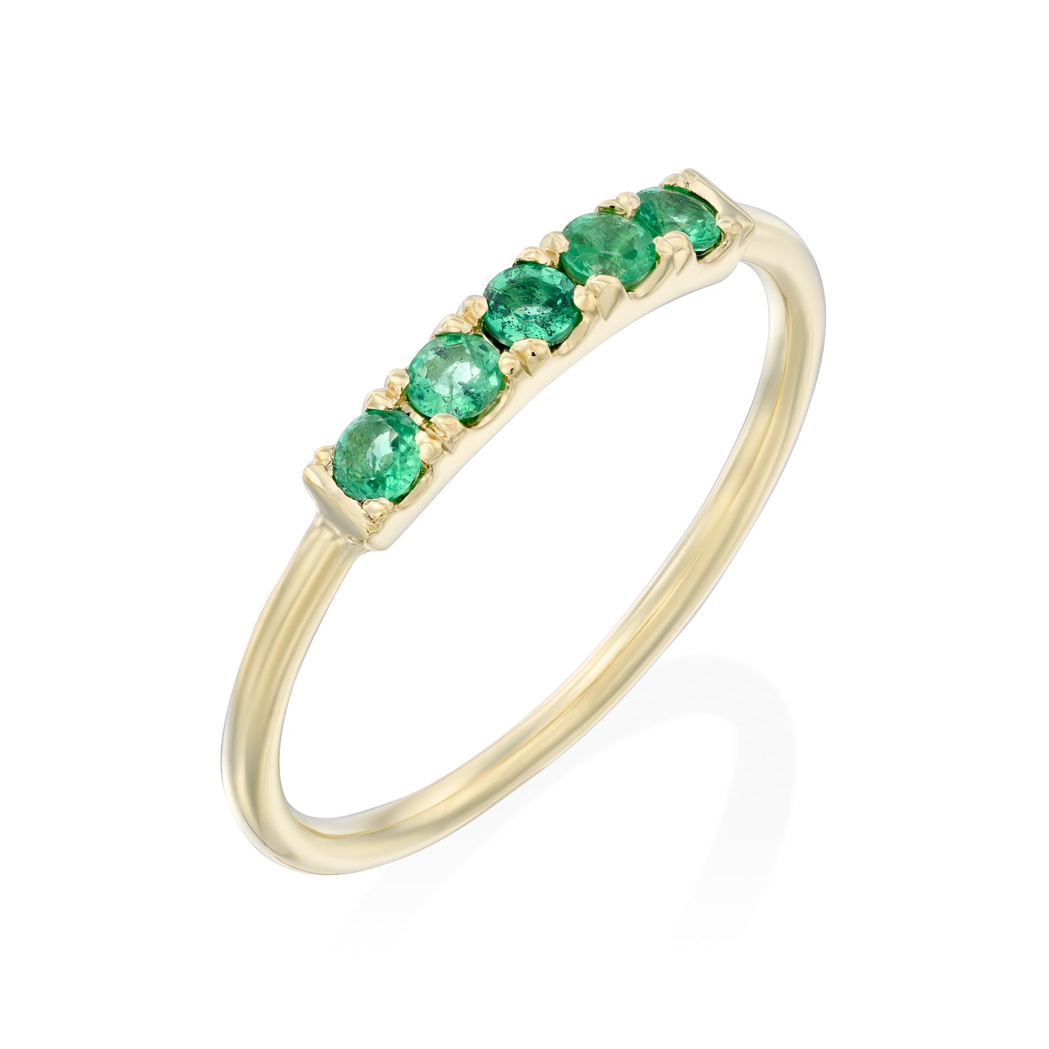 Candy Gold Ring With Emerald