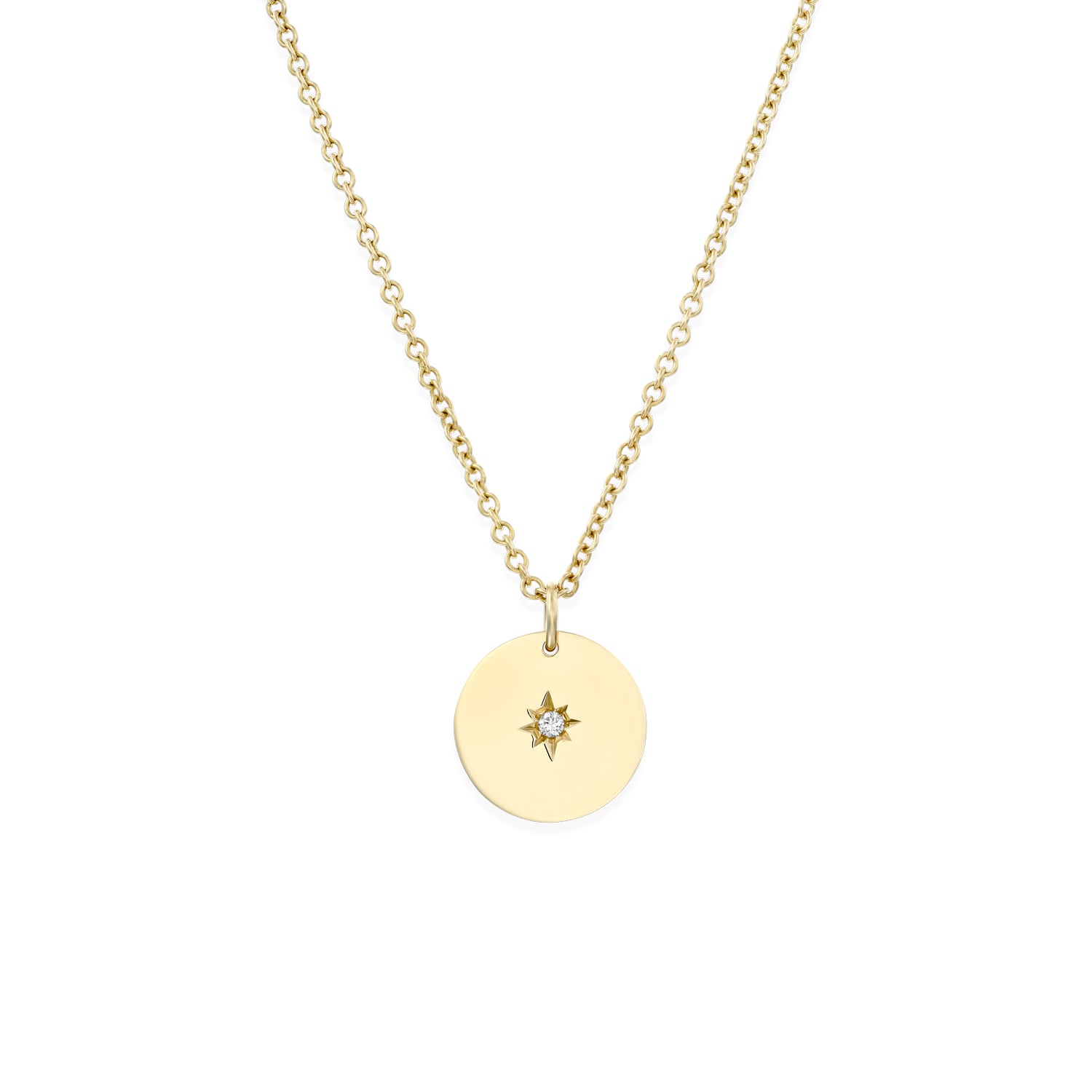 Chiara Gold Necklace with Star Setting