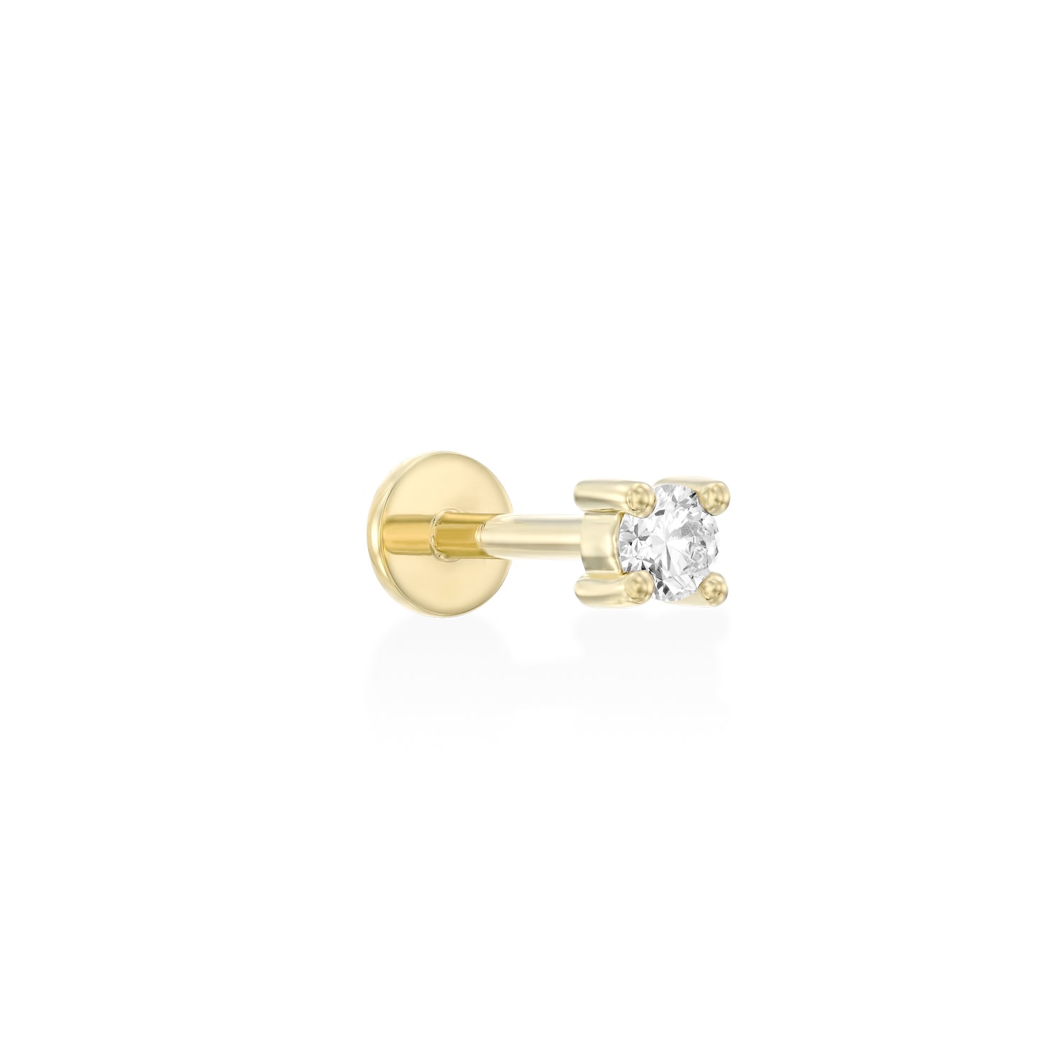 Martina Piercing Earring 3mm white diamond