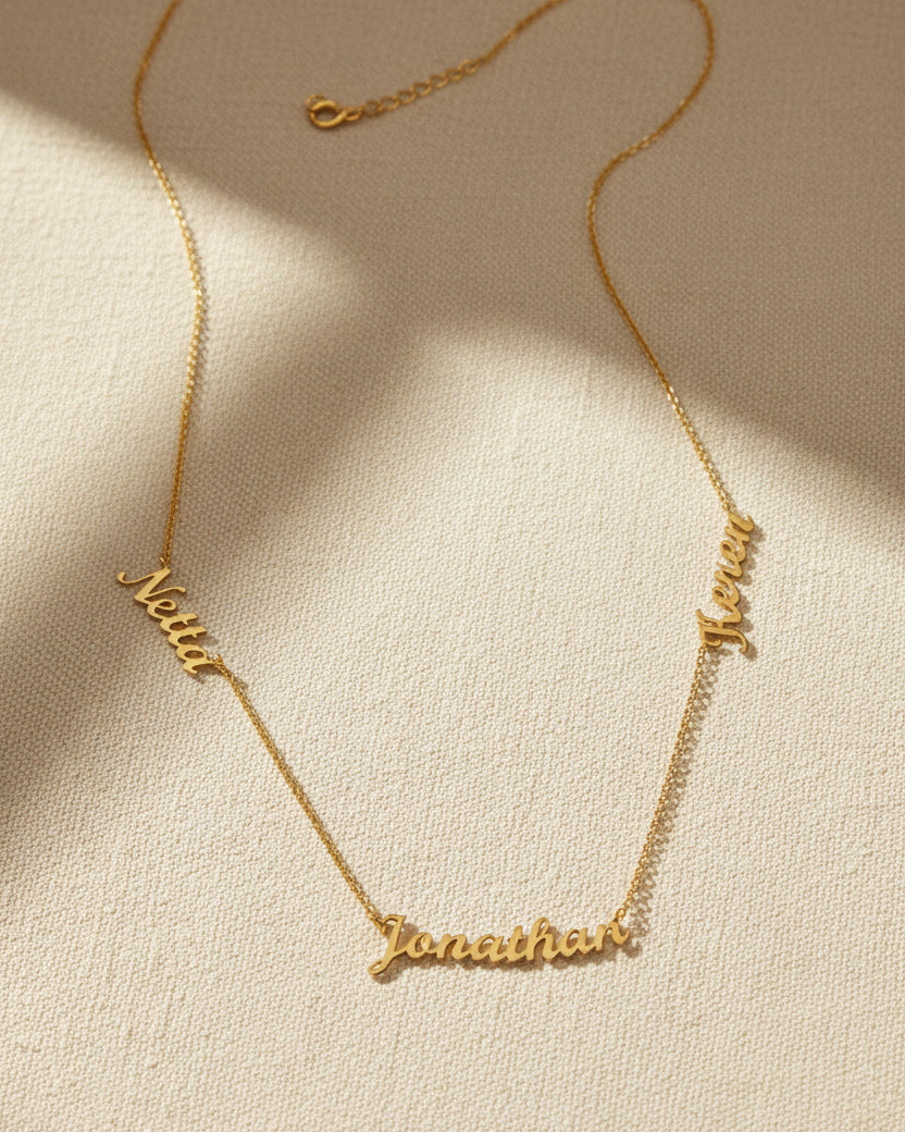 3 Names necklace