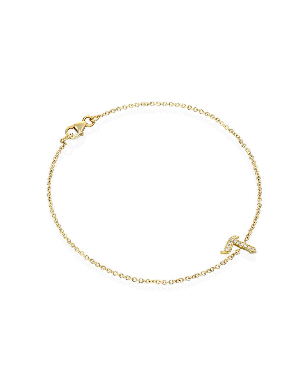 Hebrew Letter Diamonds Bracelet